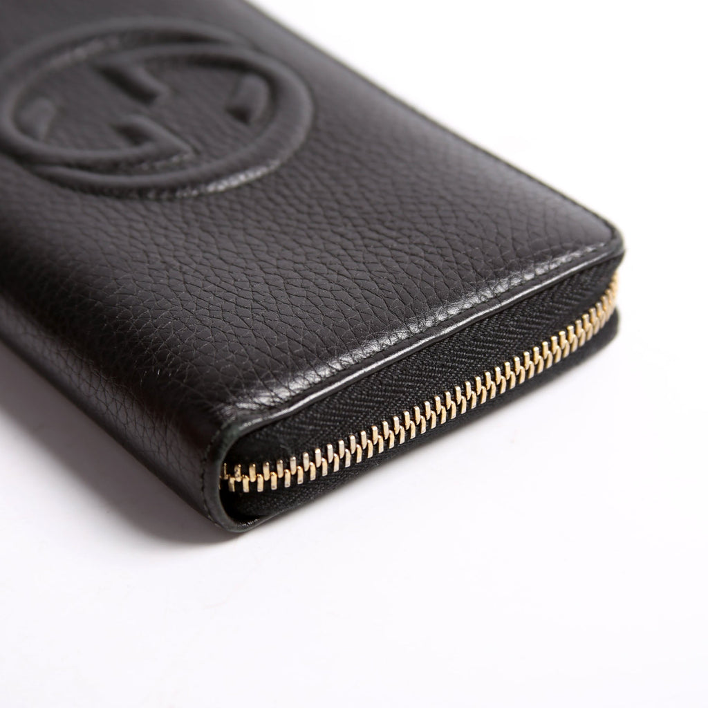 308004 Soho Zippy Wallet Black