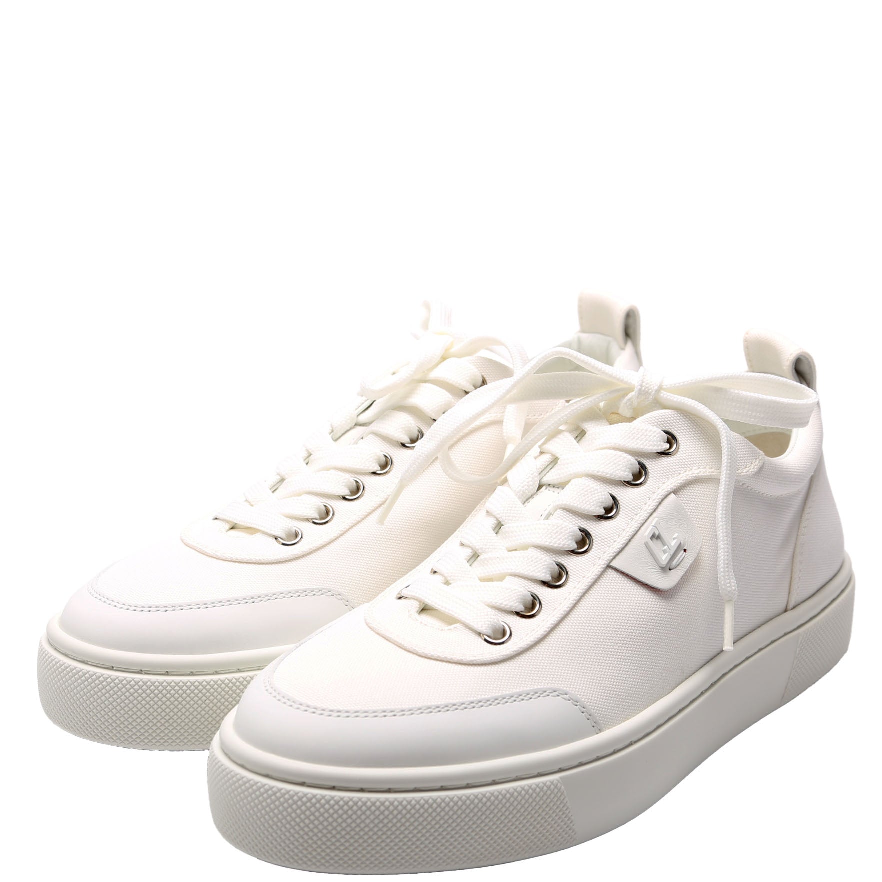 Simplerui Flat Sneakers Canvas Size 38.5 White