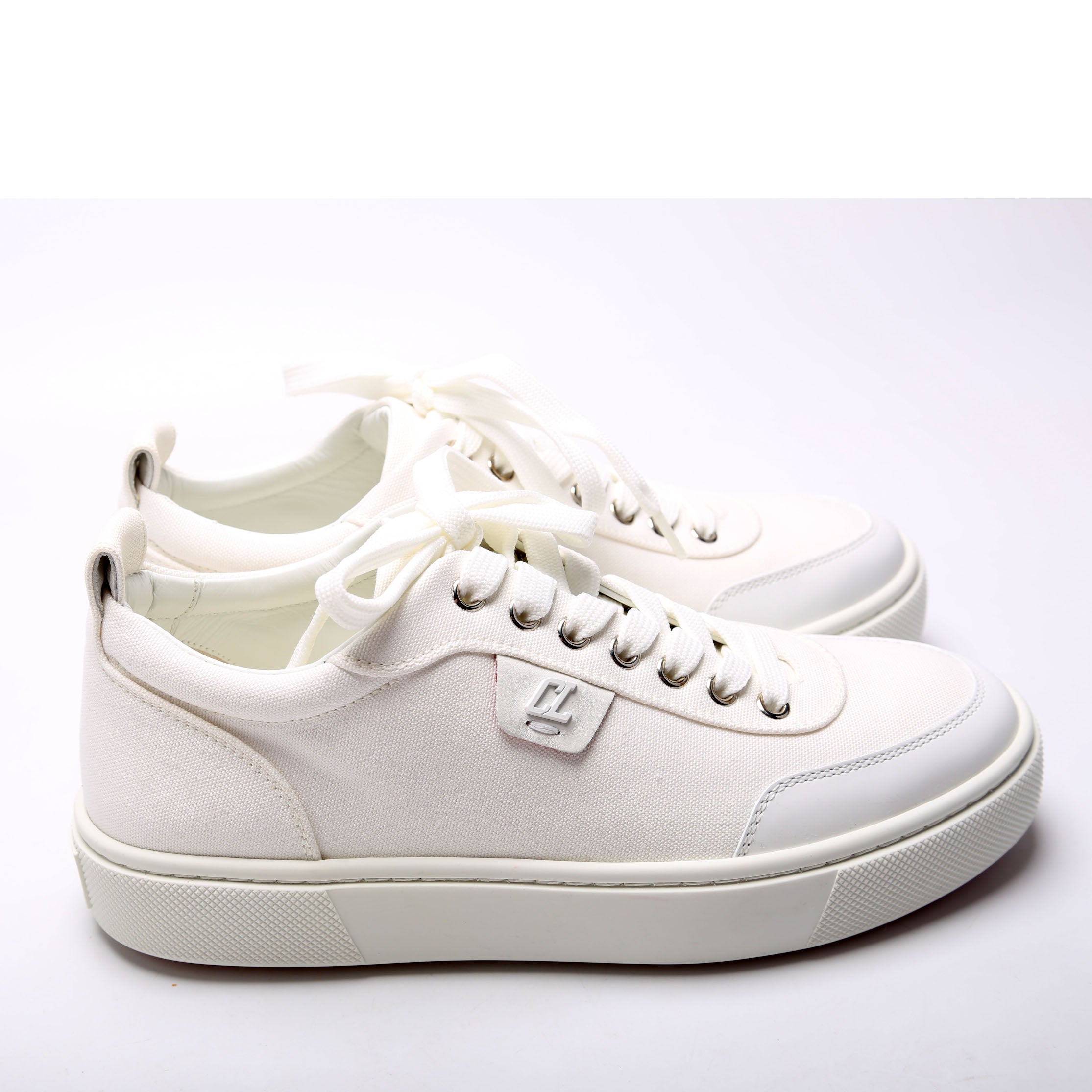 Simplerui Flat Sneakers Canvas Size 38.5 White