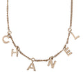 C-H-A-N-E-L Collar Necklace Gold
