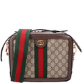 550622 Ophidia GG Small Shoulder Bag Brown