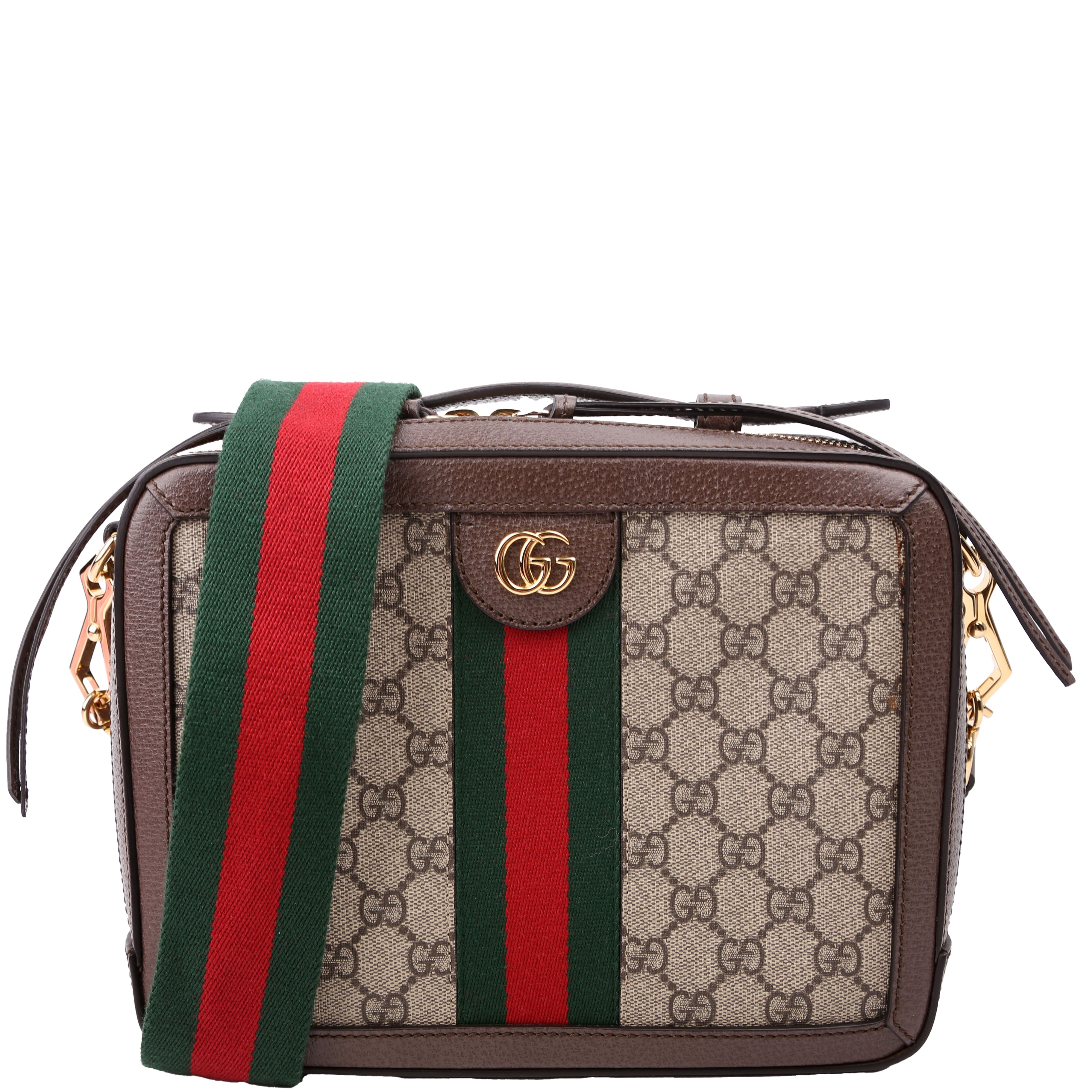550622 Ophidia GG Small Shoulder Bag Brown