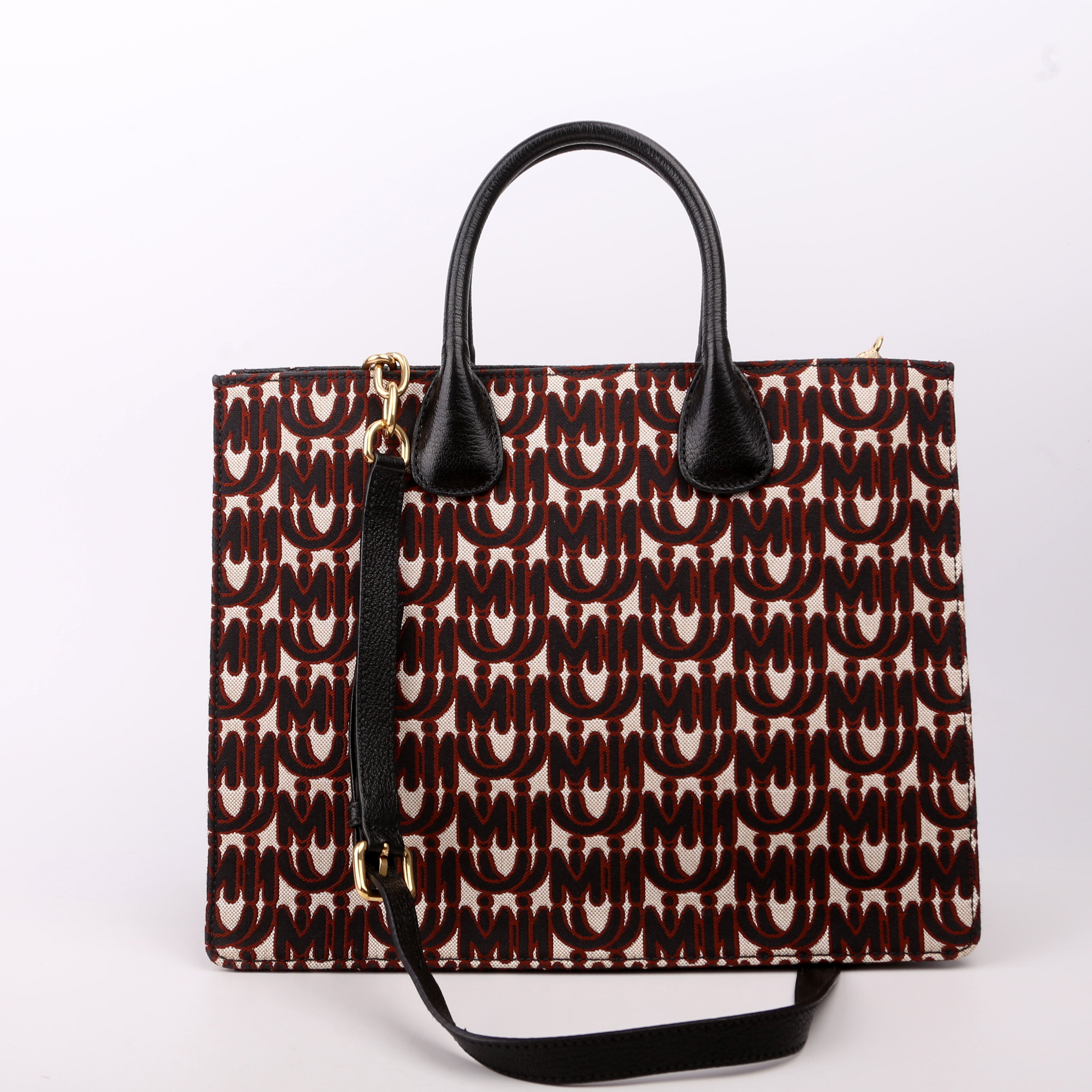 Madras Logo Tote Black/Red