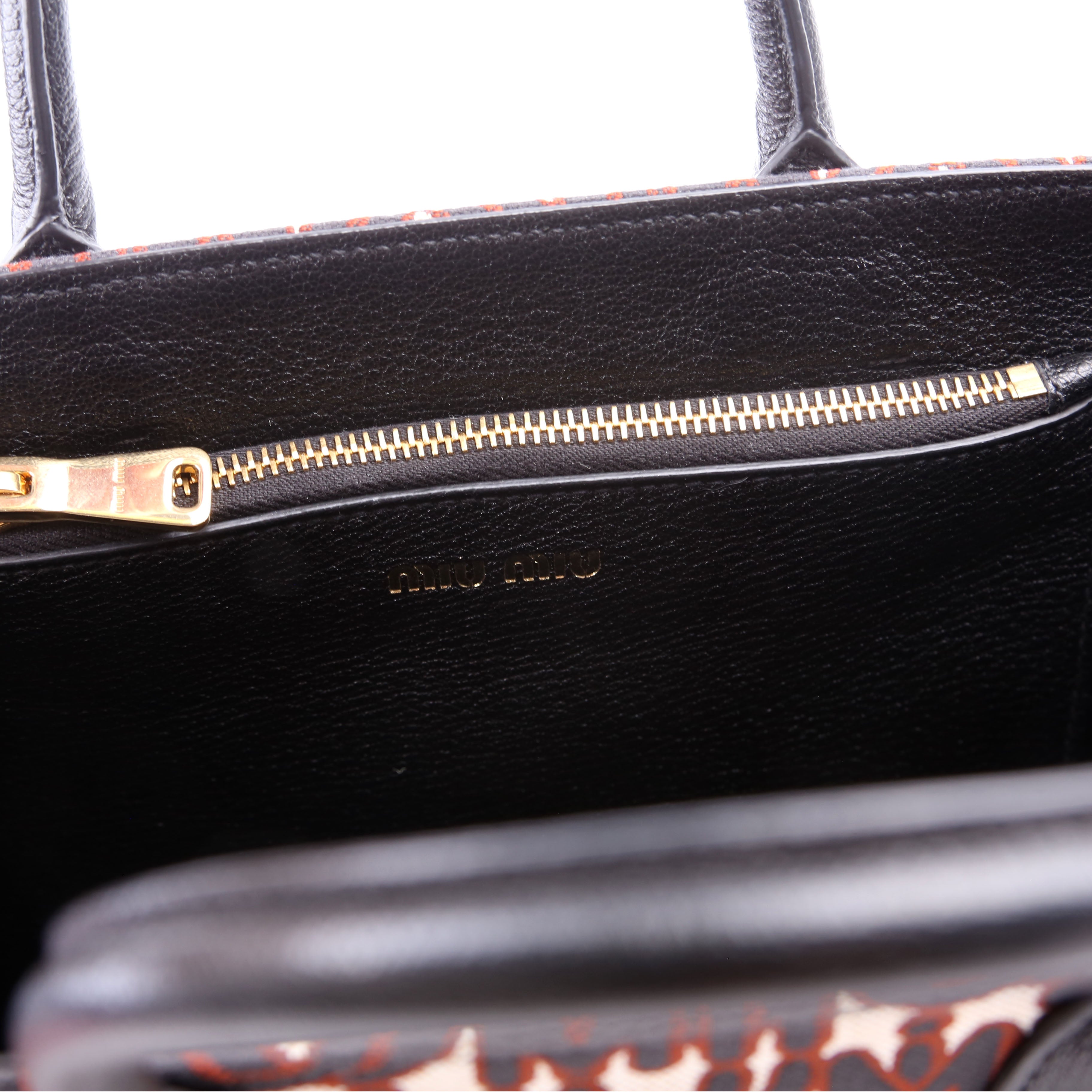Madras Logo Tote Black/Red