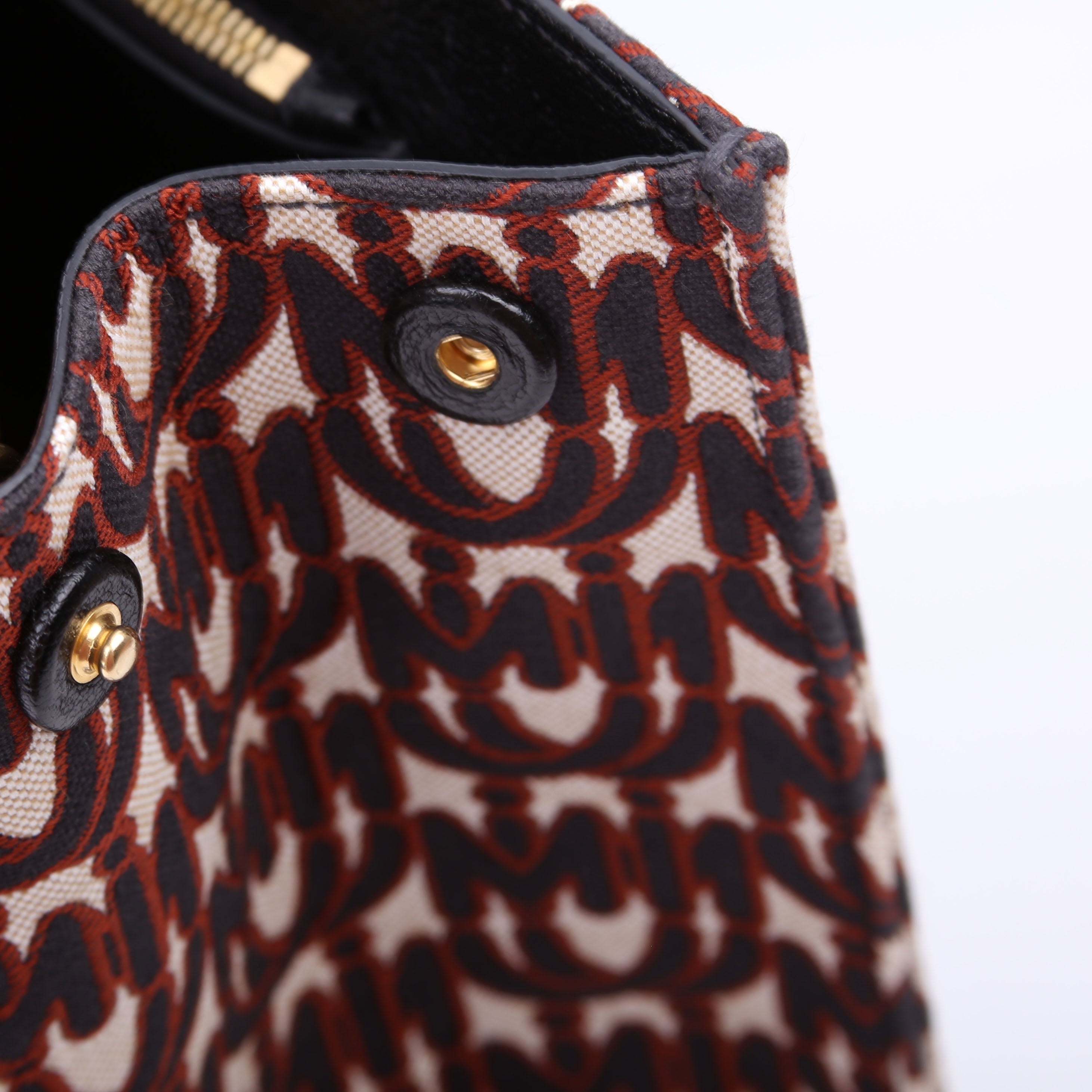 Madras Logo Tote Black/Red
