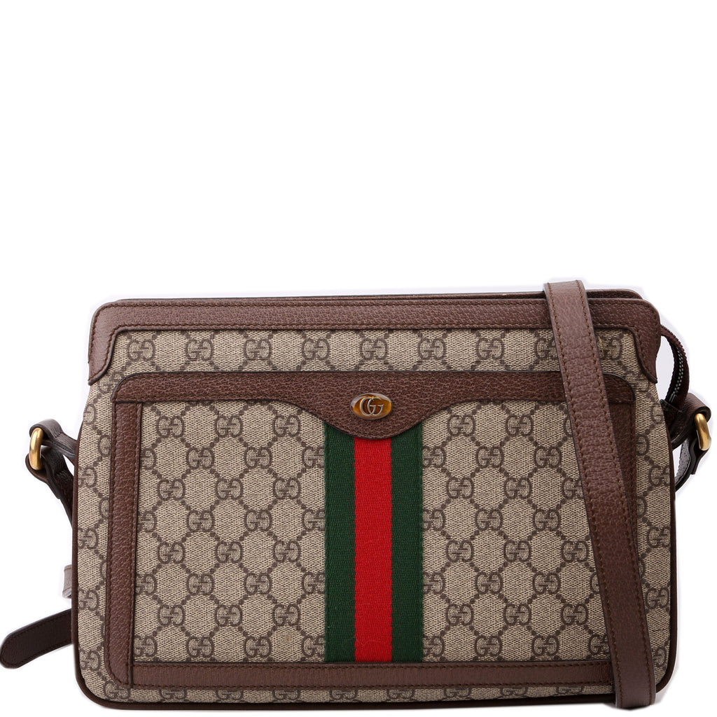 523354 GG Supreme Ophidia Medium Shoulder Bag Brown