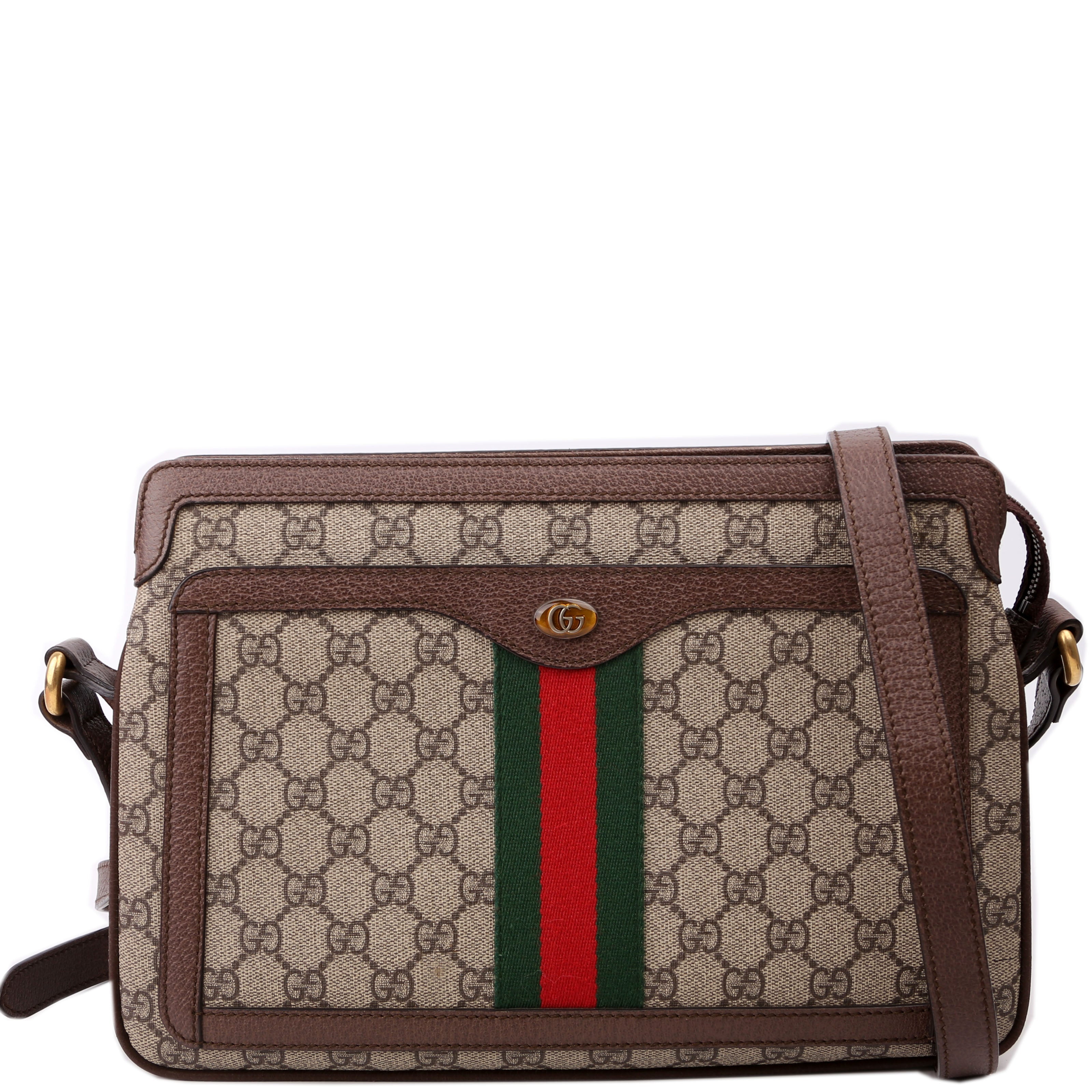 523354 GG Supreme Ophidia Medium Shoulder Bag Brown
