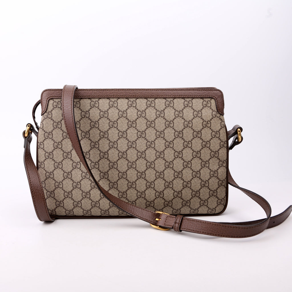 523354 GG Supreme Ophidia Medium Shoulder Bag Brown
