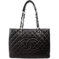 Grand Shopping Tote Caviar Black