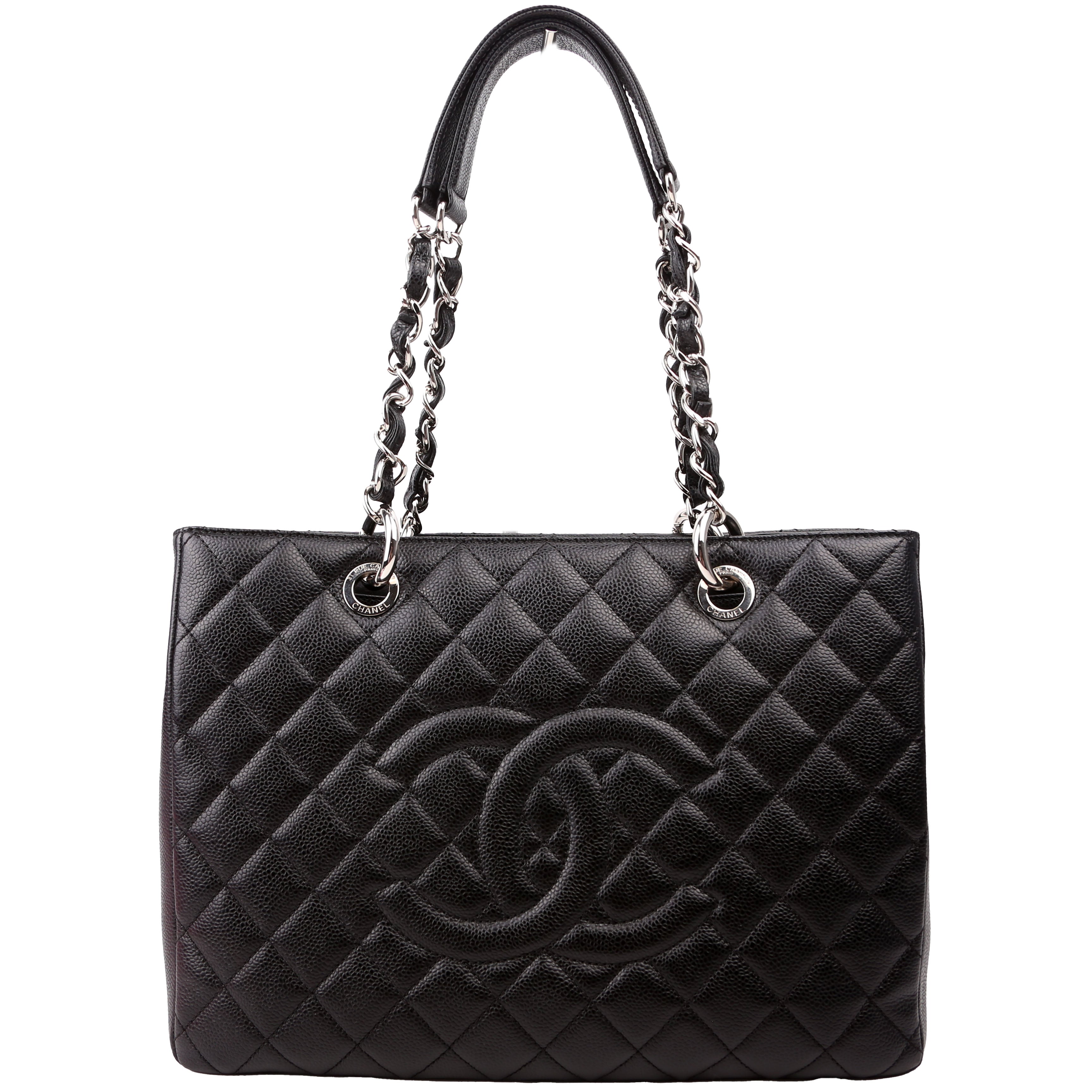 Grand Shopping Tote Caviar Black