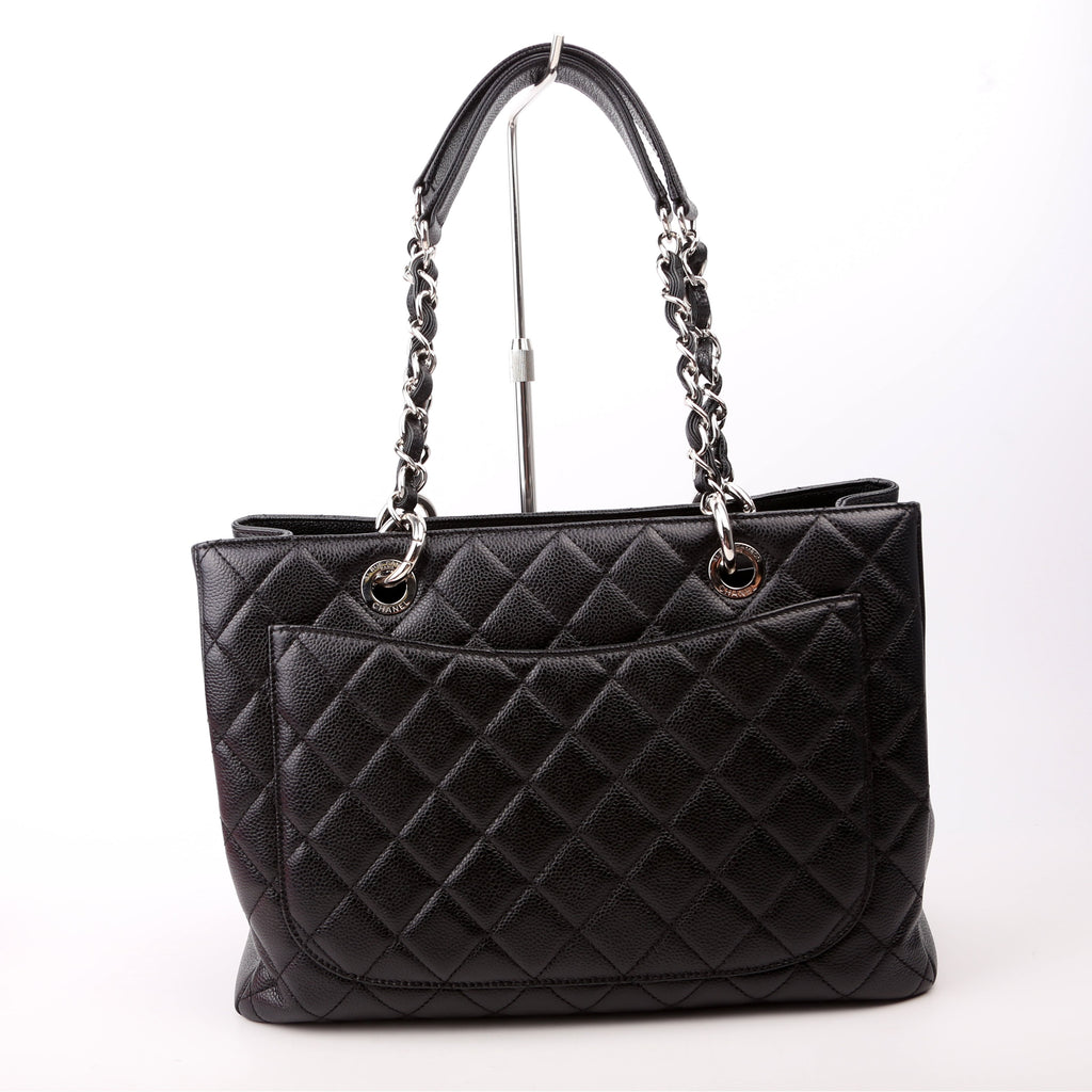 Grand Shopping Tote Caviar Black