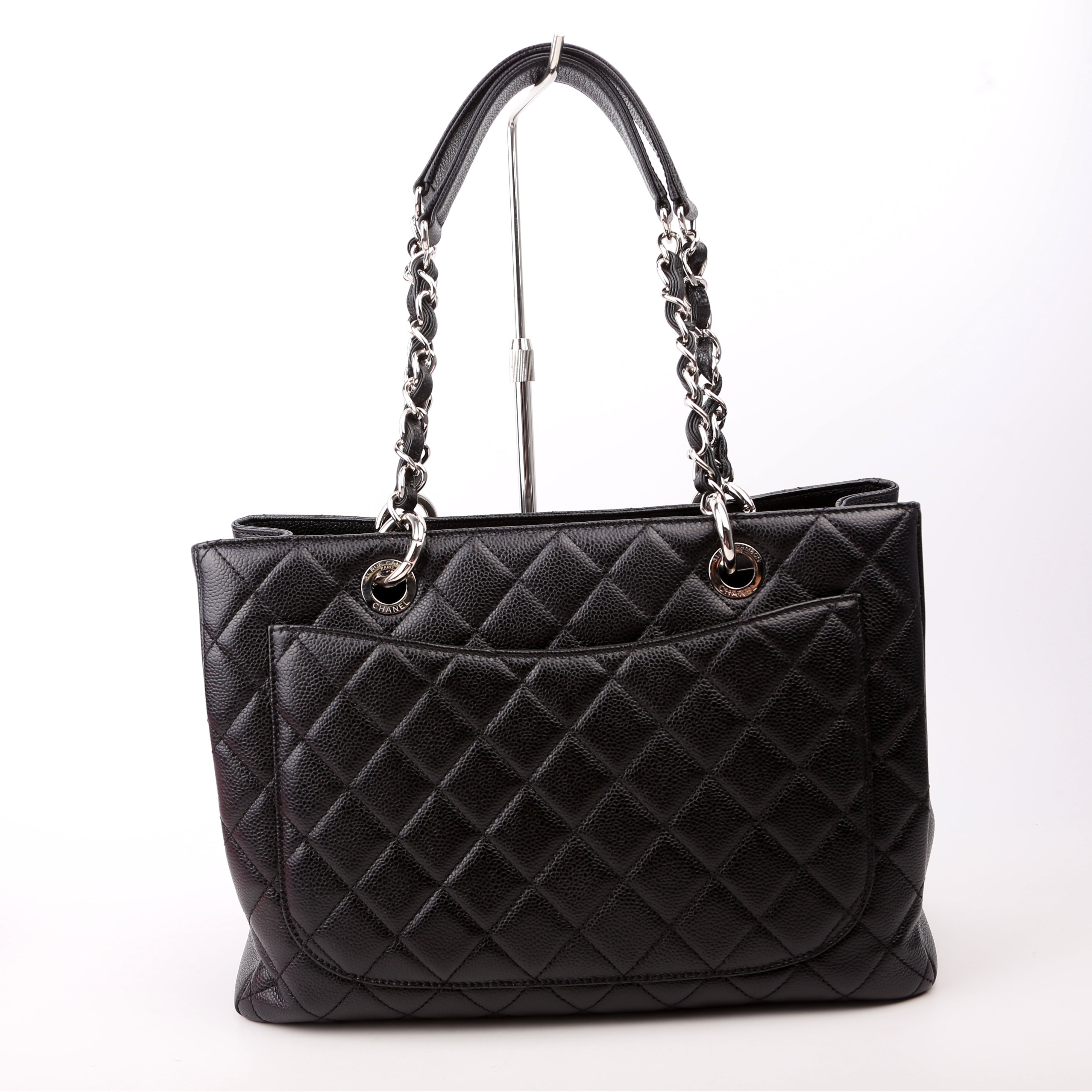 Grand Shopping Tote Caviar Black