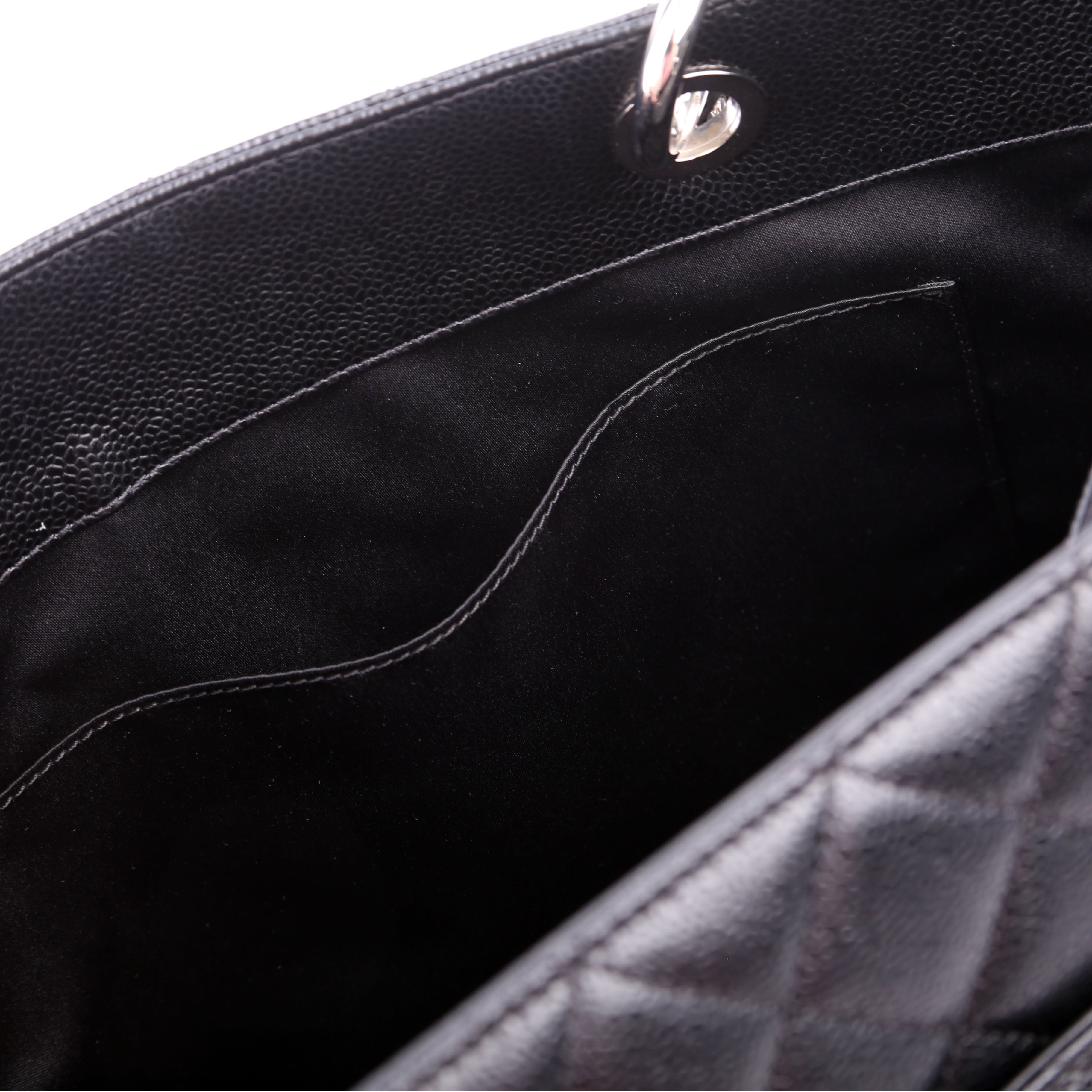 Grand Shopping Tote Caviar Black