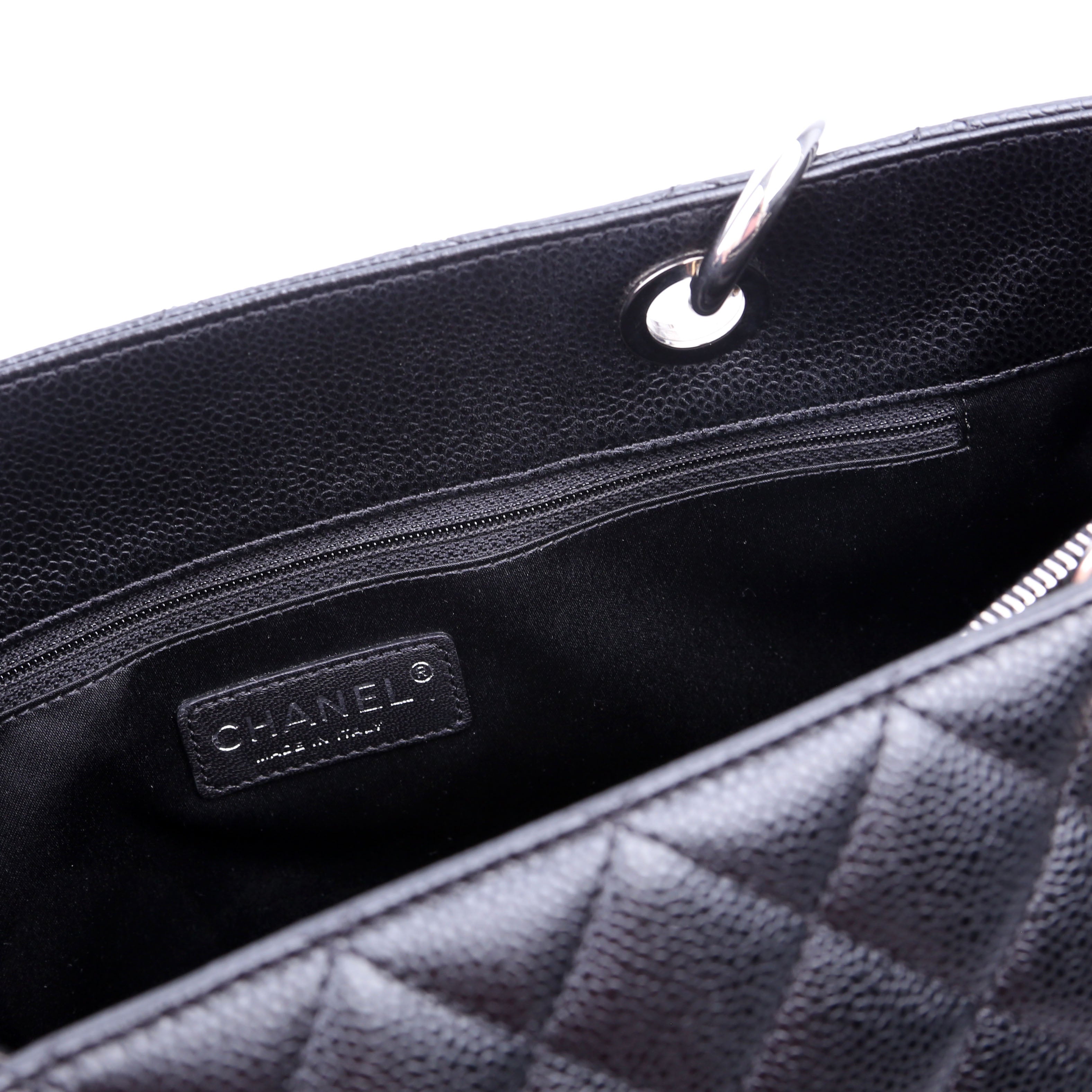 Grand Shopping Tote Caviar Black