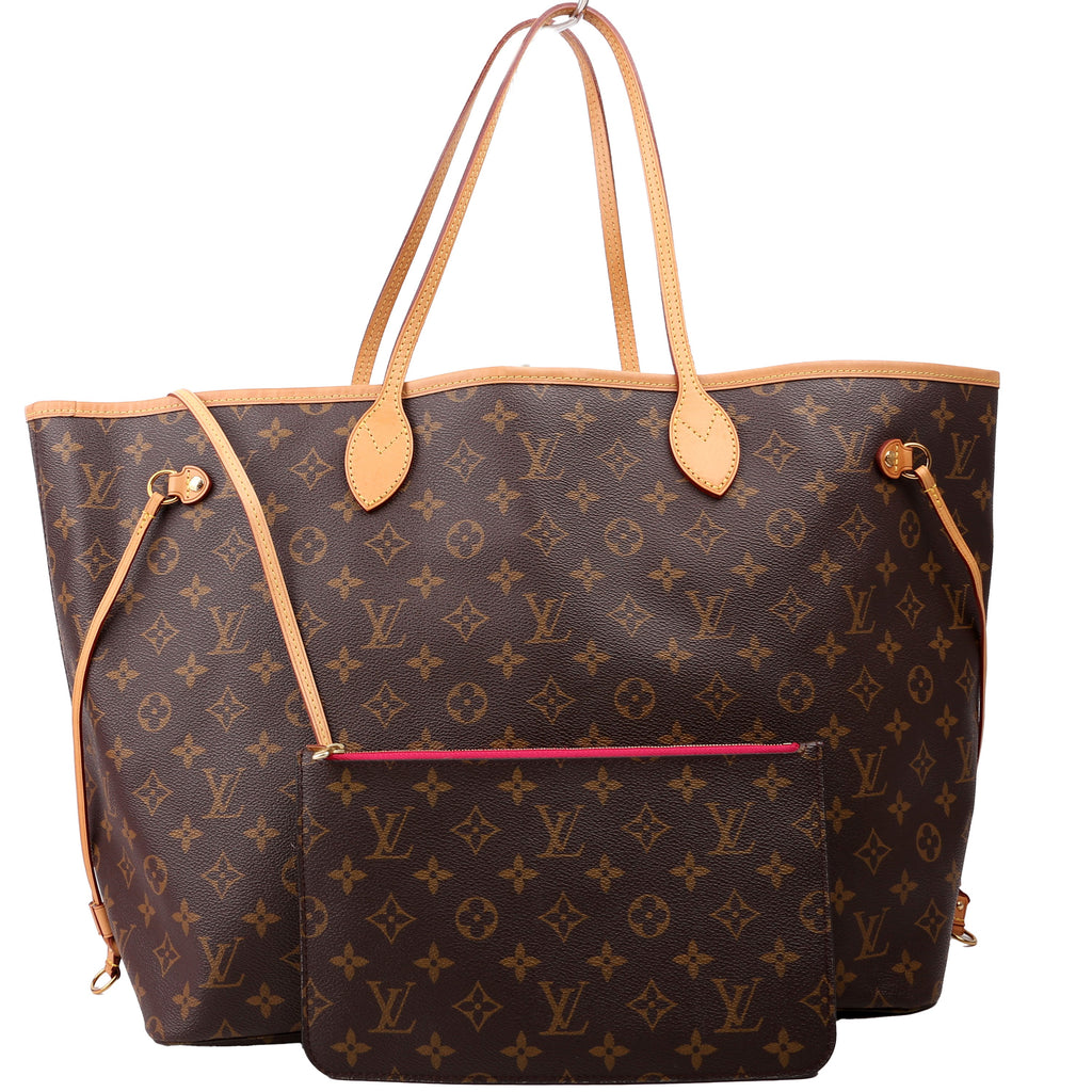 Neverfull With Wallet GM Monogram Pink