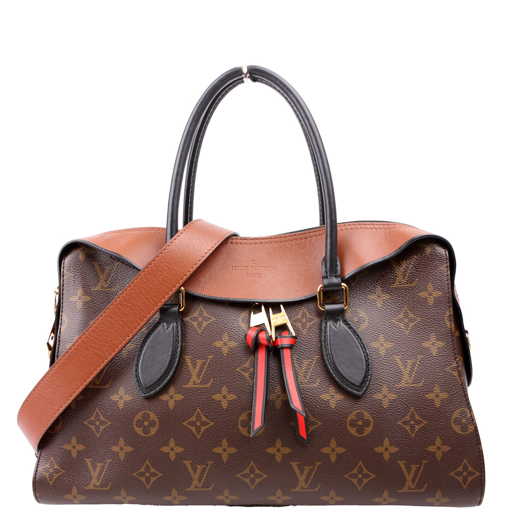 Tuileries Monogram/Leather Brown/Red