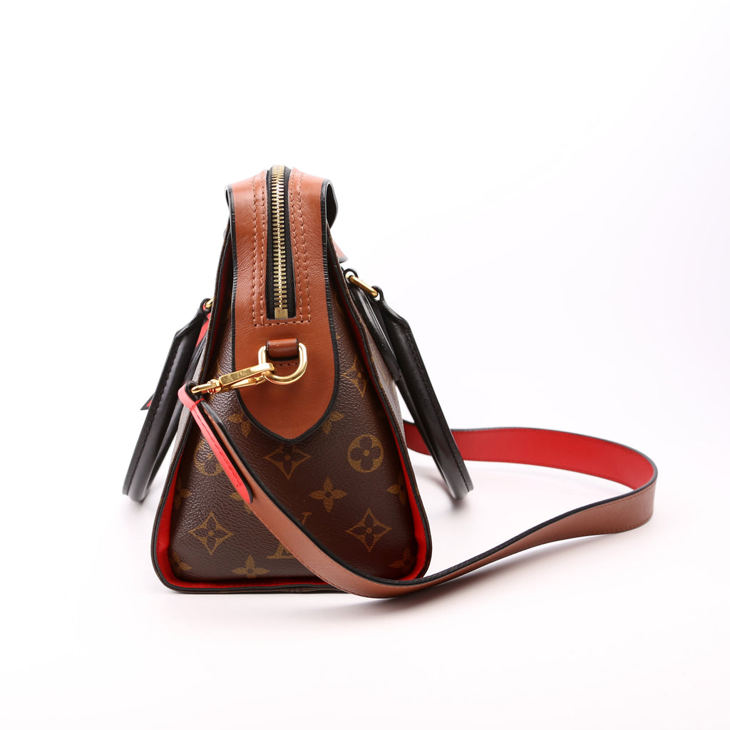 Tuileries Monogram/Leather Brown/Red