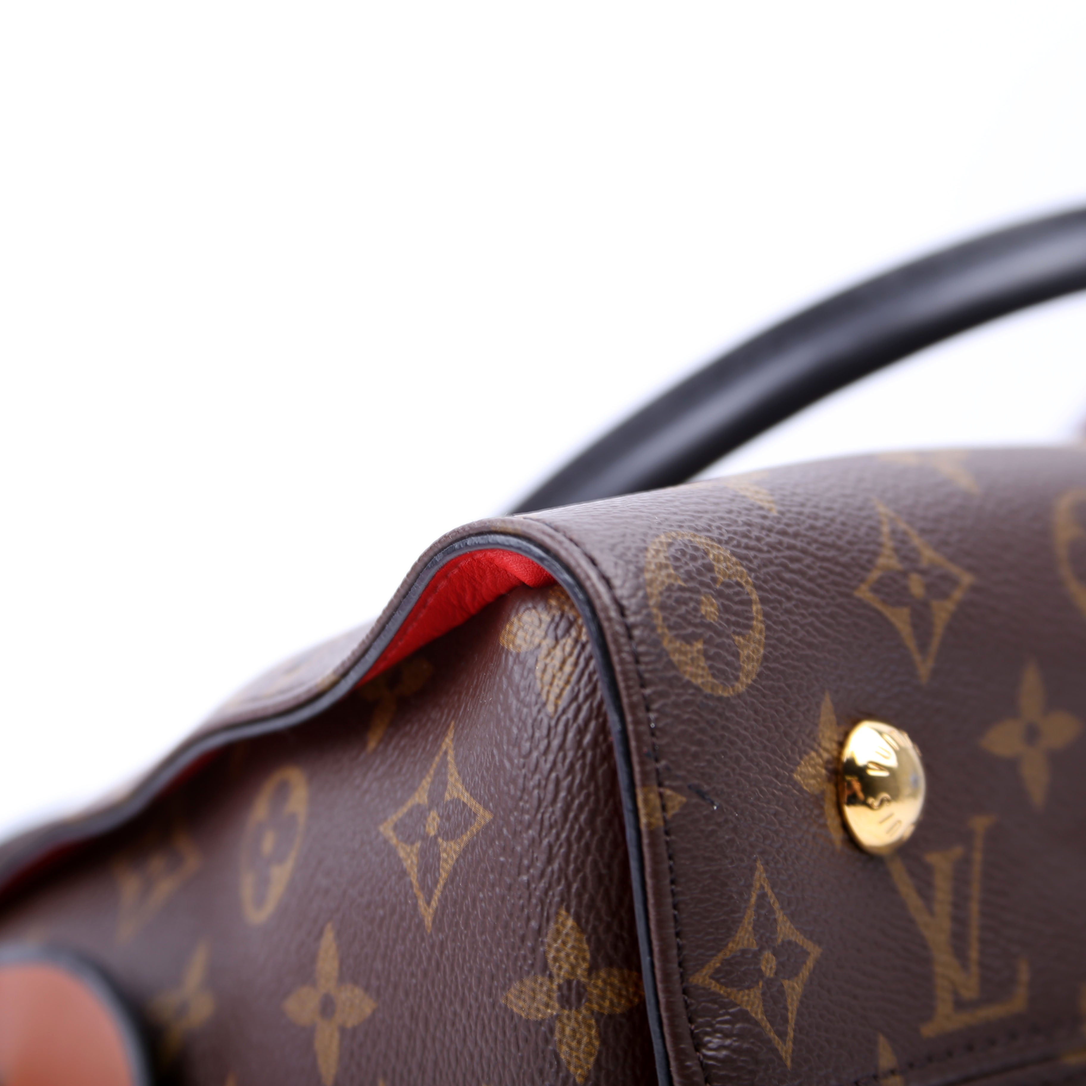 Tuileries Monogram/Leather Brown/Red