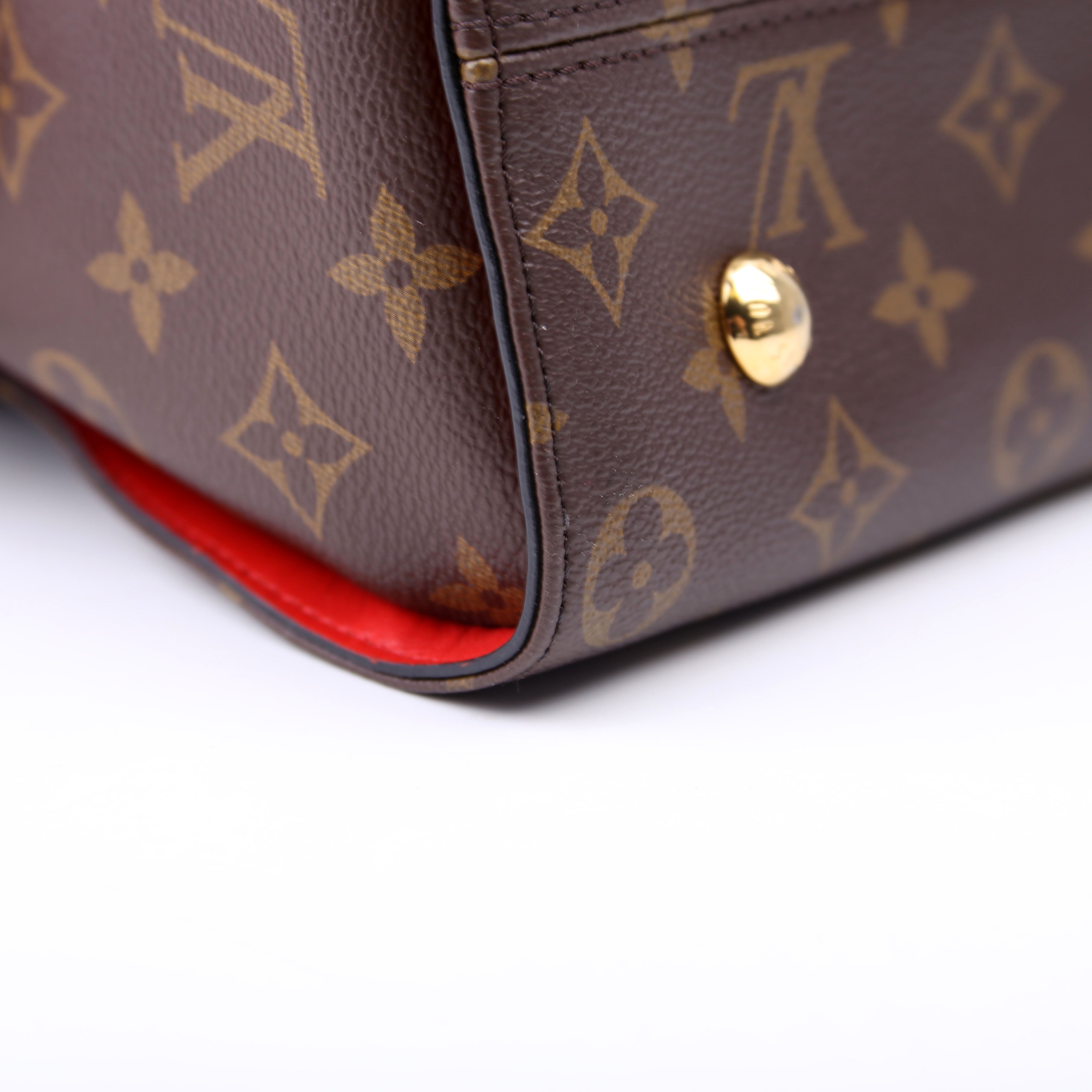 Tuileries Monogram/Leather Brown/Red