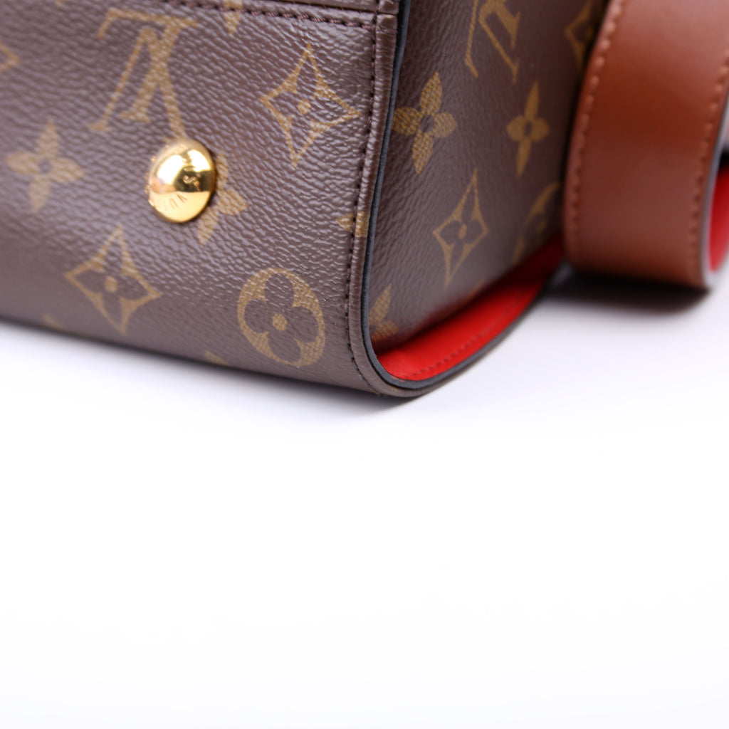 Tuileries Monogram/Leather Brown/Red