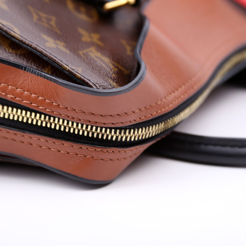 Tuileries Monogram/Leather Brown/Red