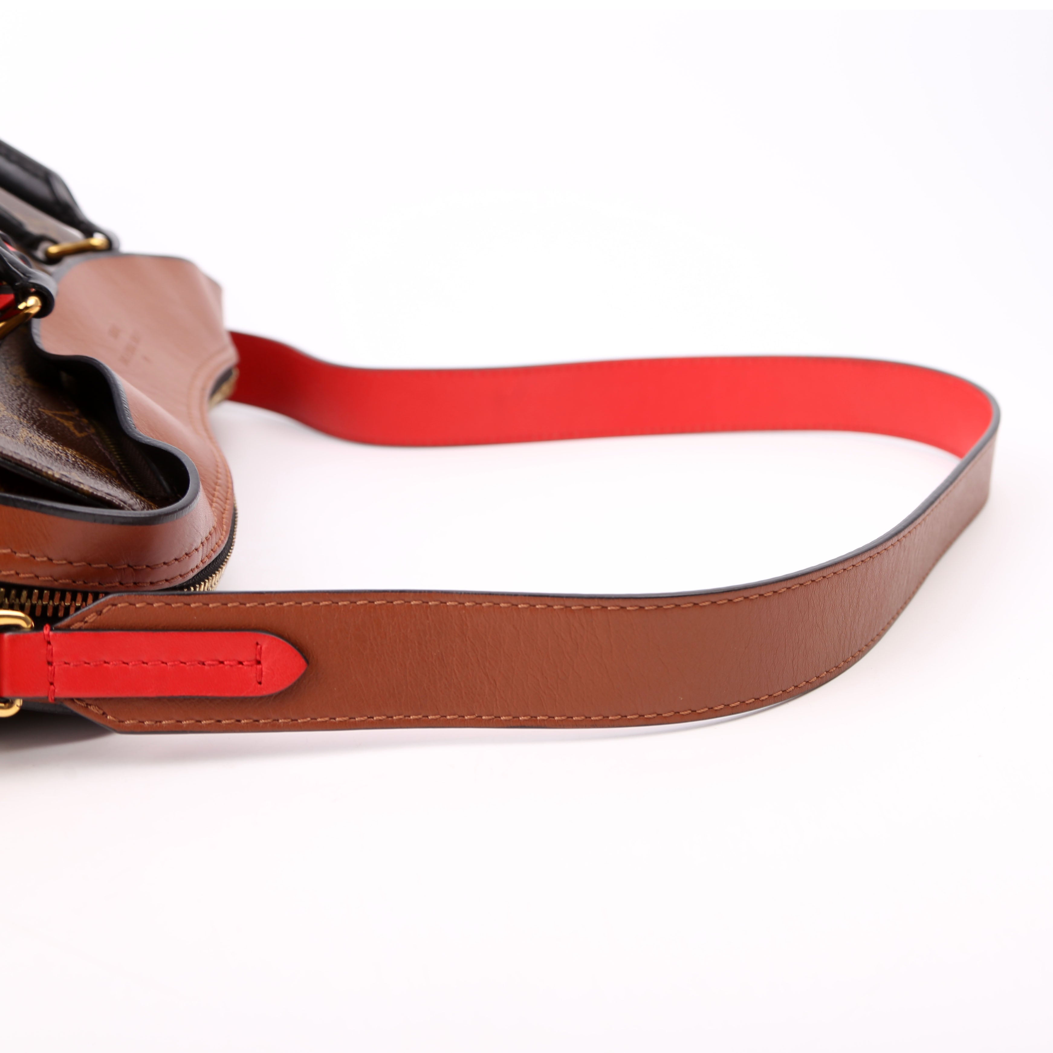Tuileries Monogram/Leather Brown/Red
