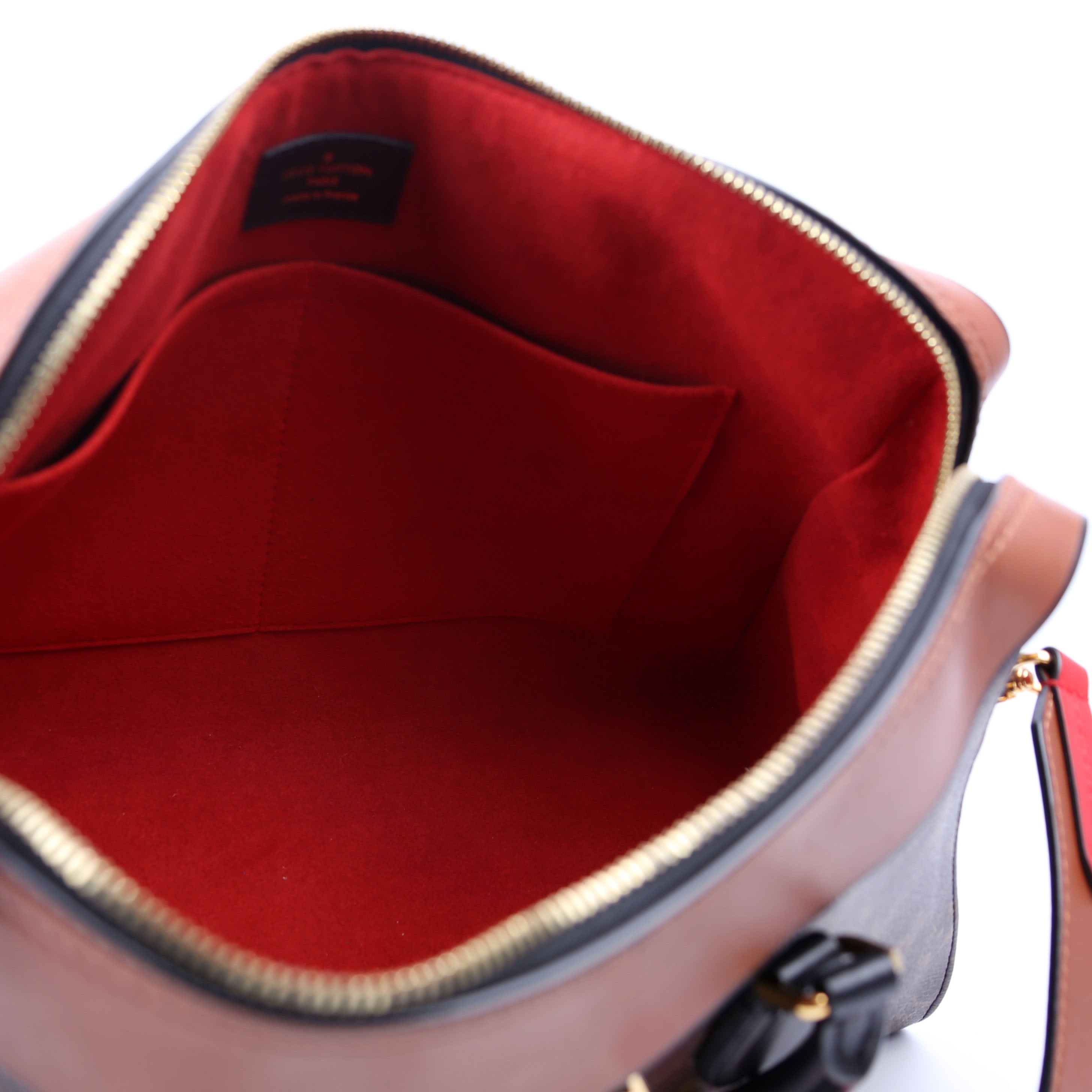 Tuileries Monogram/Leather Brown/Red