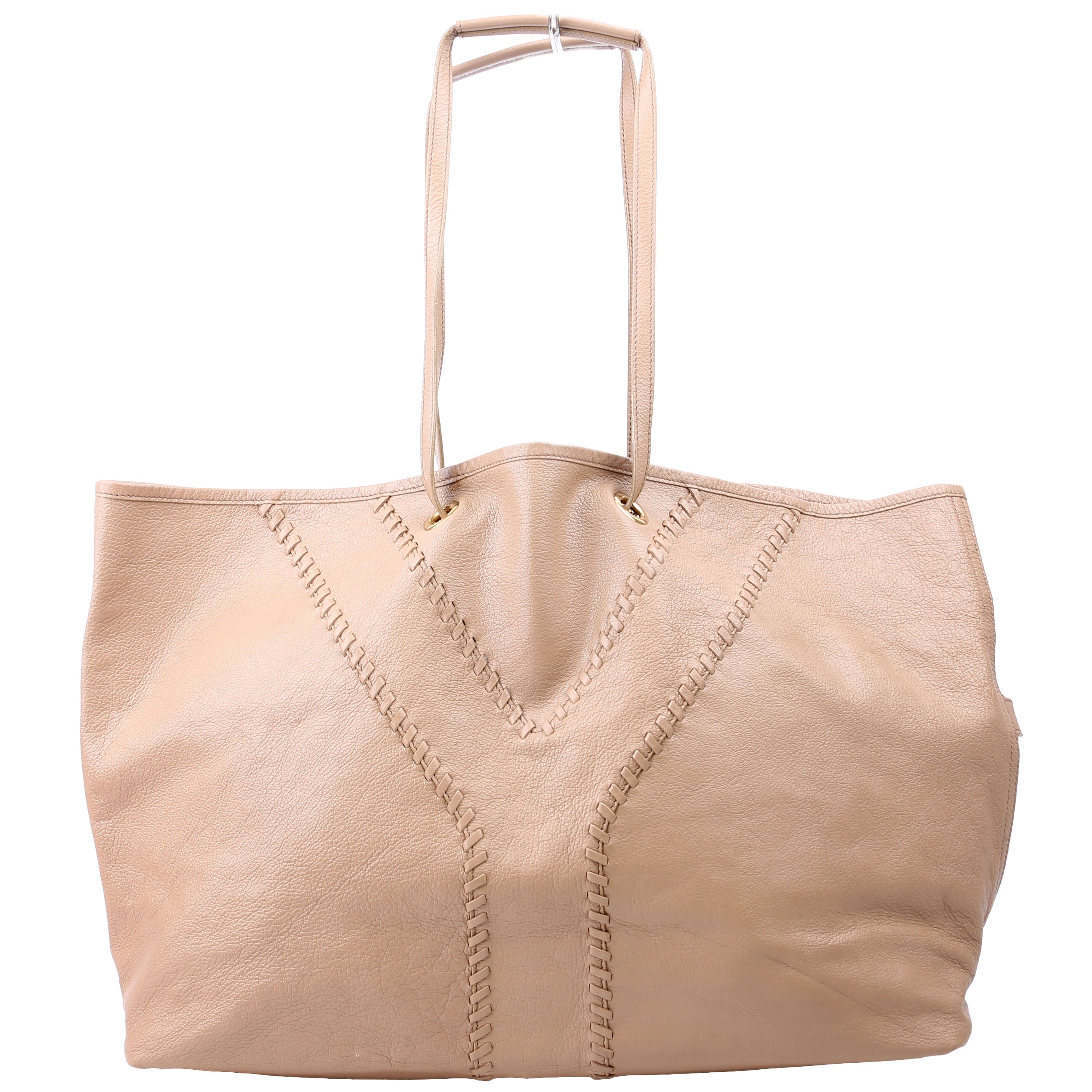Neo Double Reversible Tote Leather Taupe