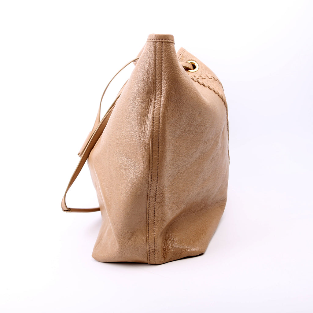 Neo Double Reversible Tote Leather Taupe
