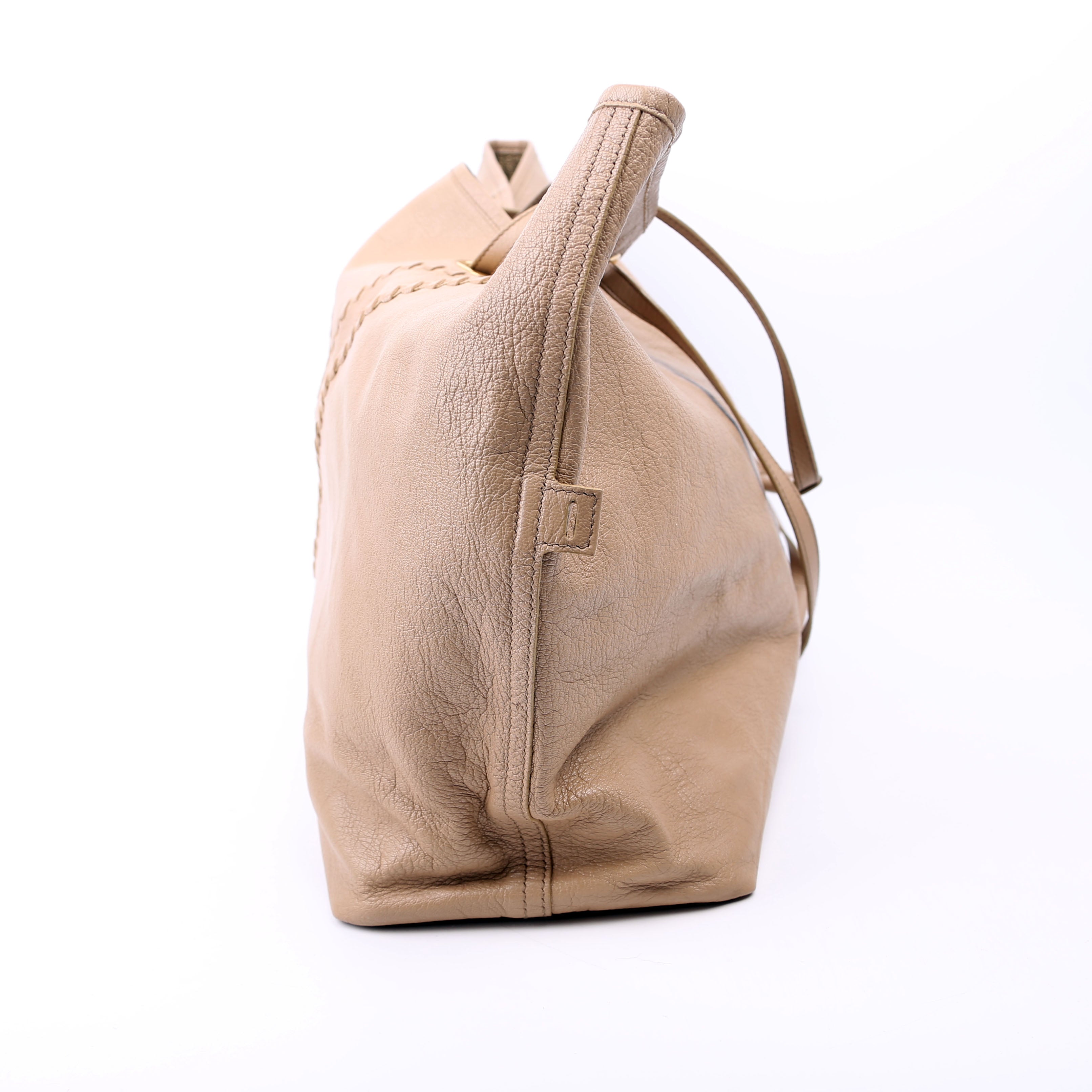 Neo Double Reversible Tote Leather Taupe
