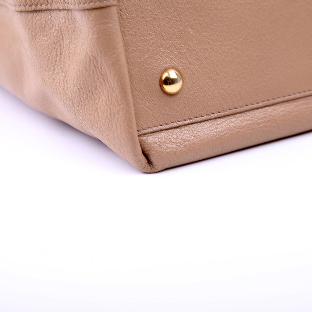 Neo Double Reversible Tote Leather Taupe
