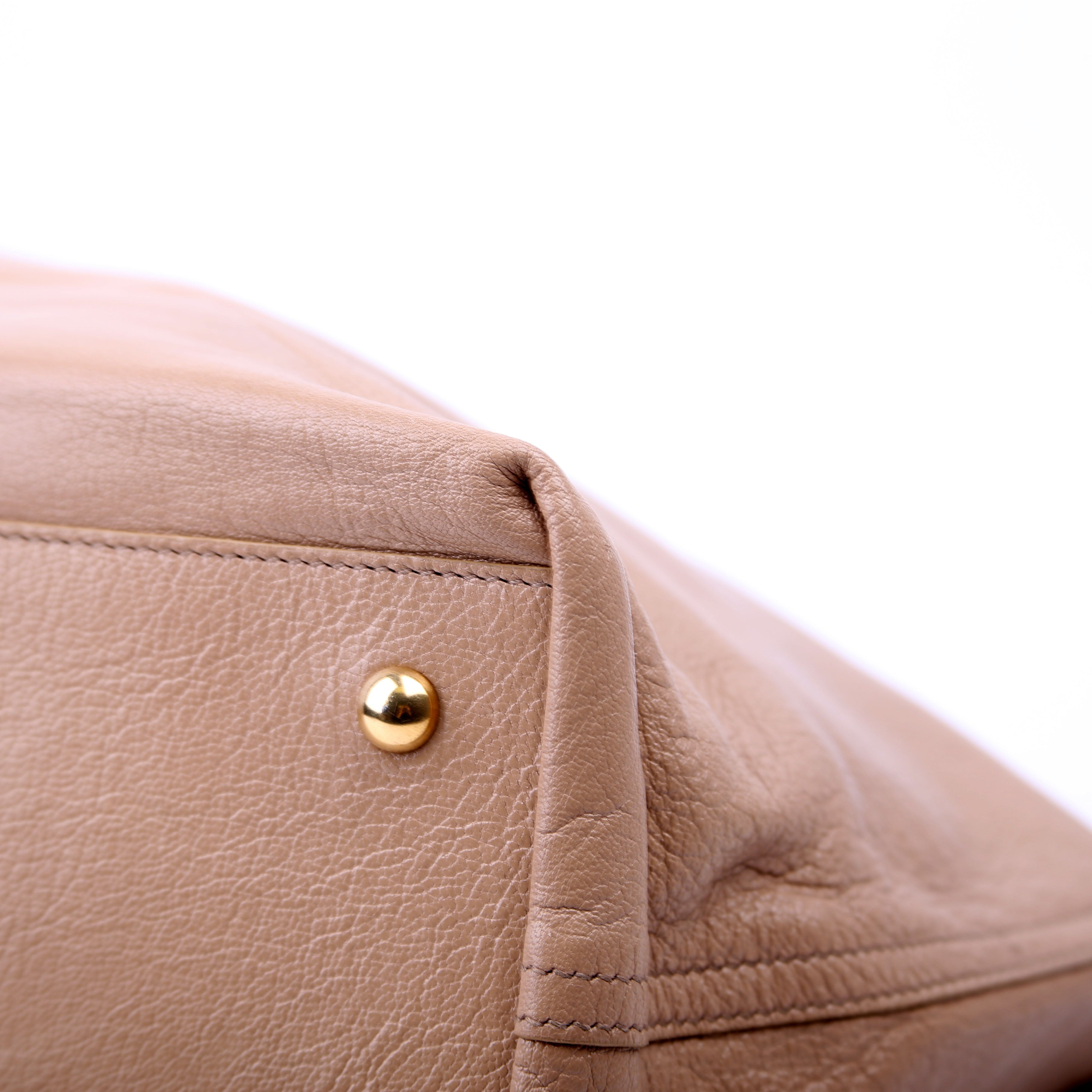 Neo Double Reversible Tote Leather Taupe