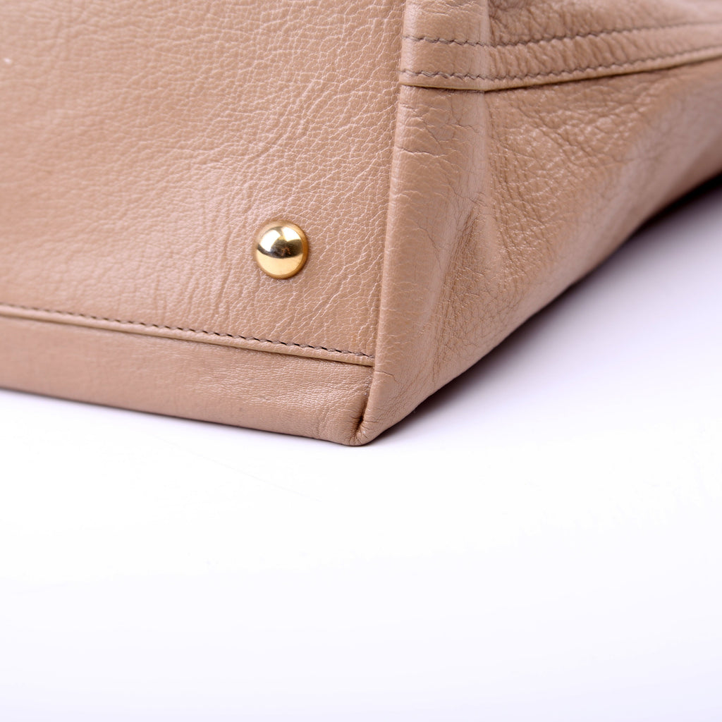 Neo Double Reversible Tote Leather Taupe