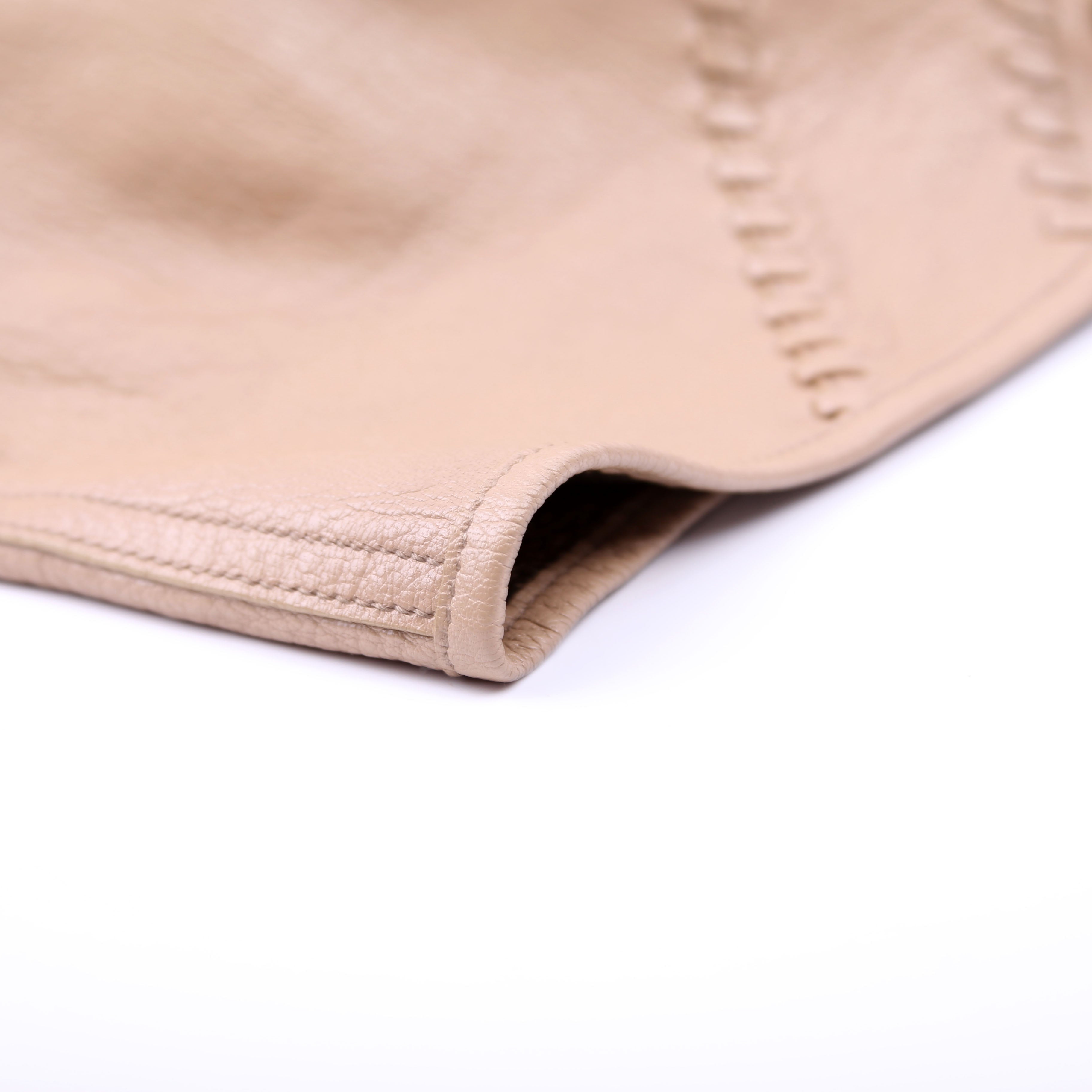Neo Double Reversible Tote Leather Taupe
