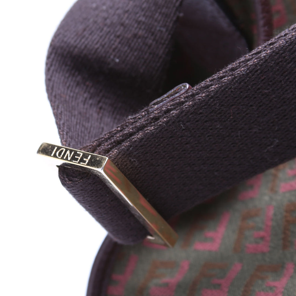 Fendi Zucchino FF Charm Shoulder Bag