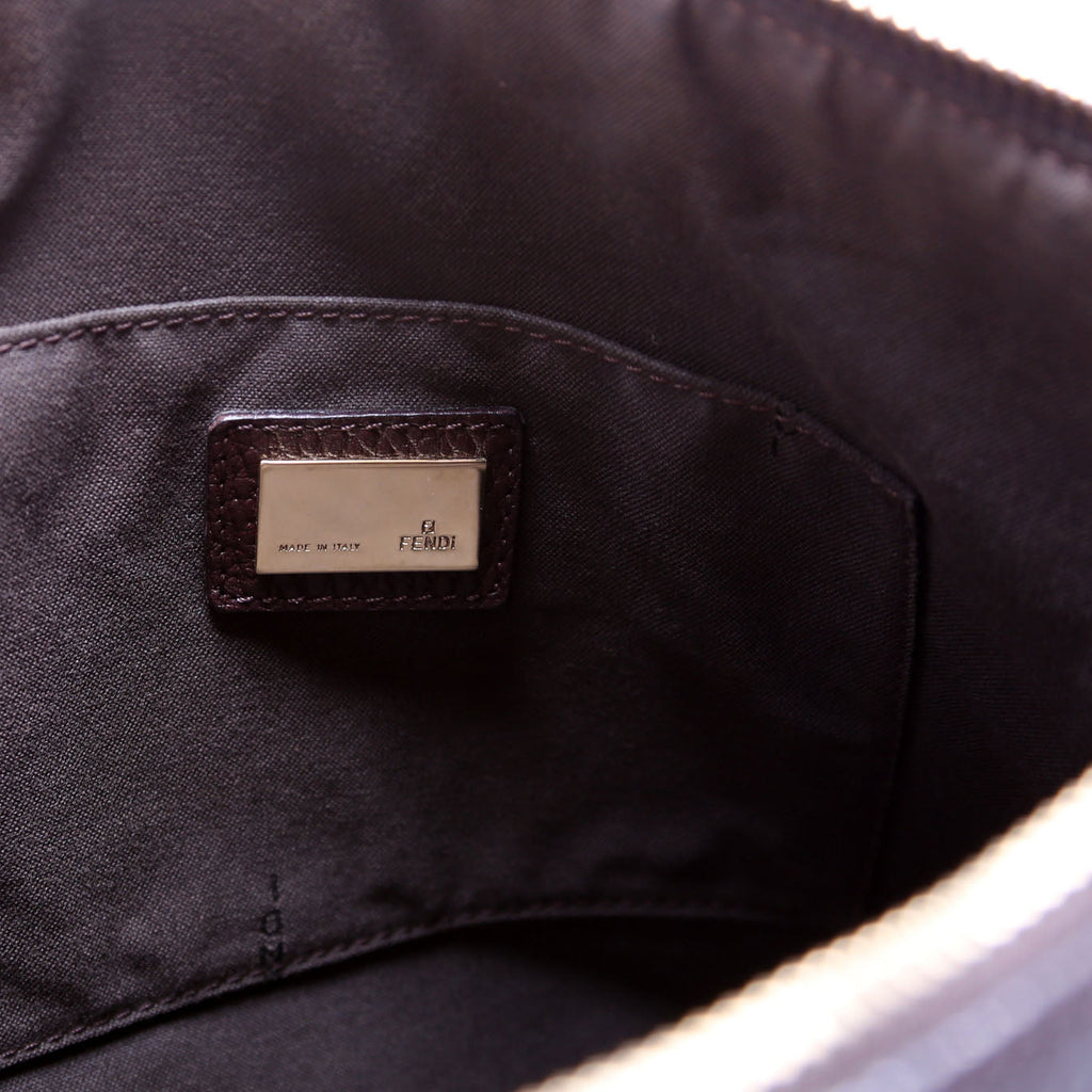 Fendi Zucchino FF Charm Shoulder Bag