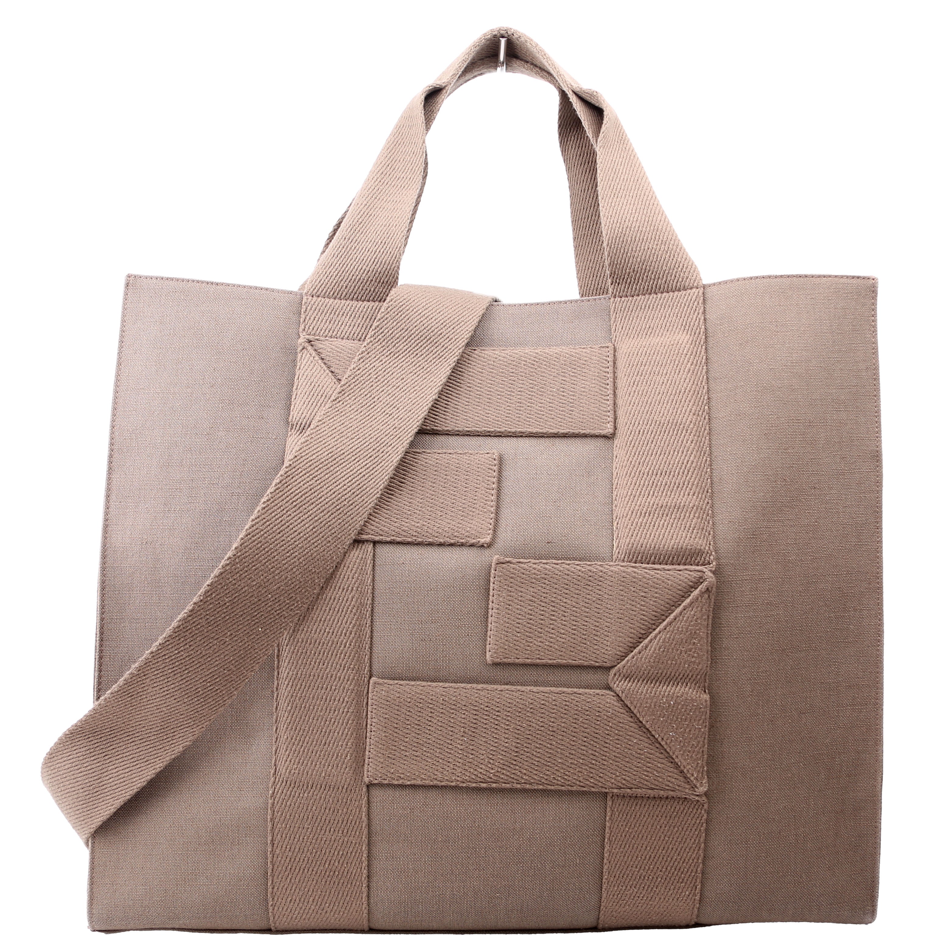 Fendi FF Shopper Canvas Large Taupe