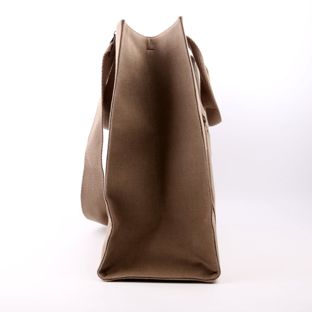 Fendi FF Shopper Canvas Large Taupe