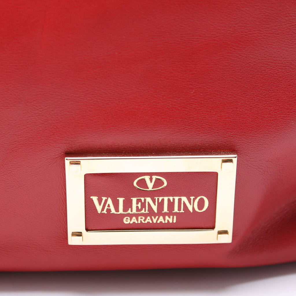Rockstud Dome Satchel Red