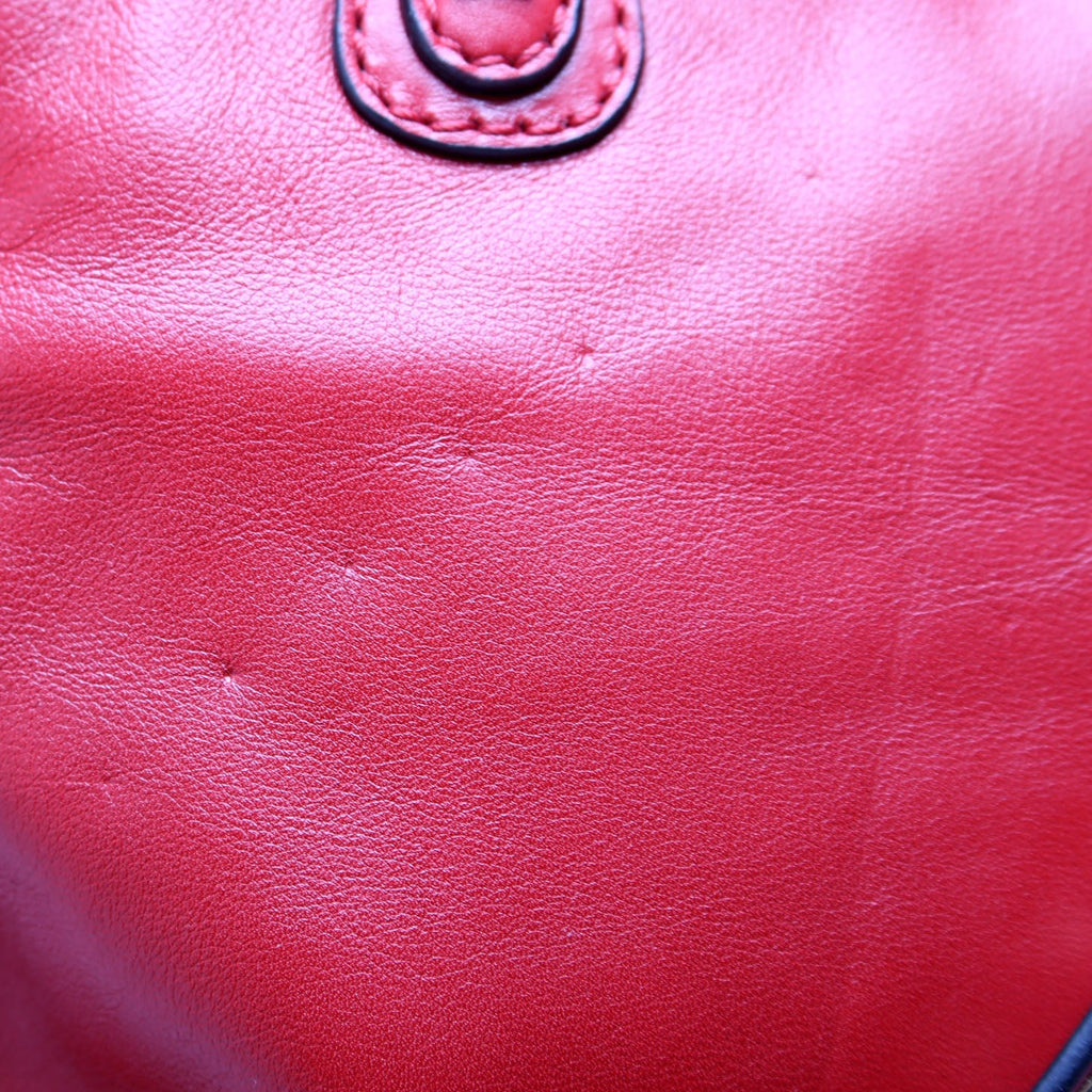 Rockstud Dome Satchel Red