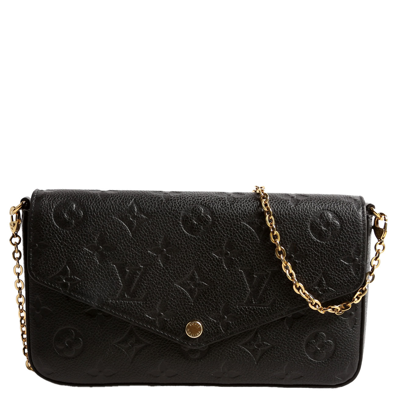 Pochette Felicie Empreinte Black