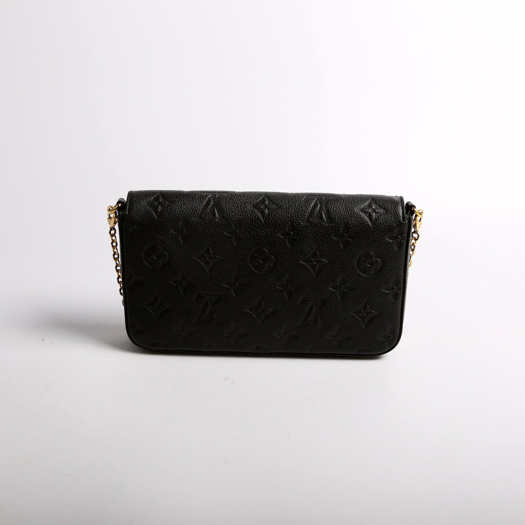 Pochette Felicie Empreinte Black