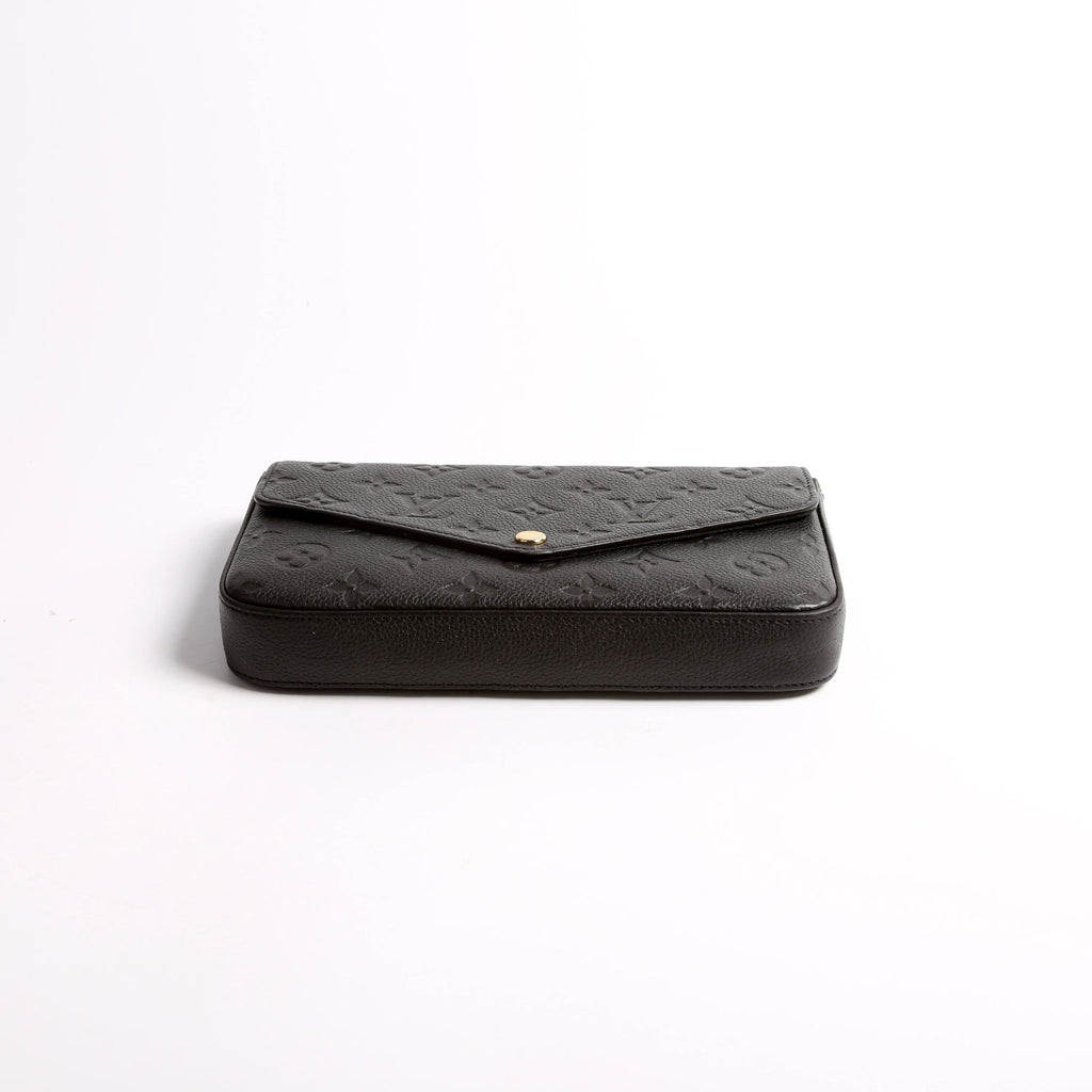 Pochette Felicie Empreinte Black
