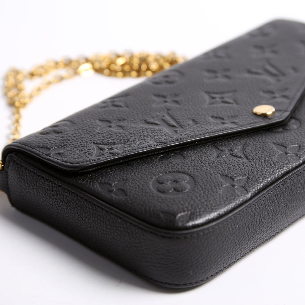 Pochette Felicie Empreinte Black