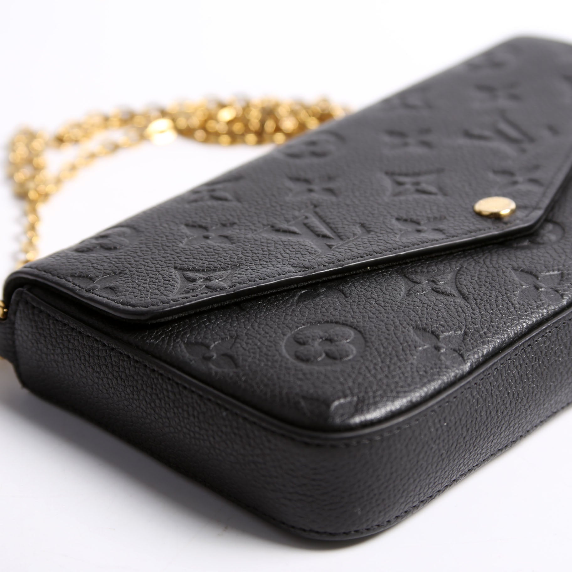 Pochette Felicie Empreinte Black