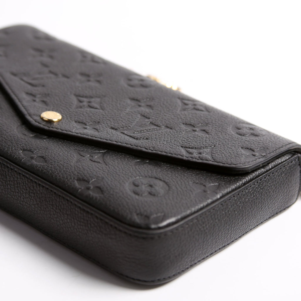 Pochette Felicie Empreinte Black