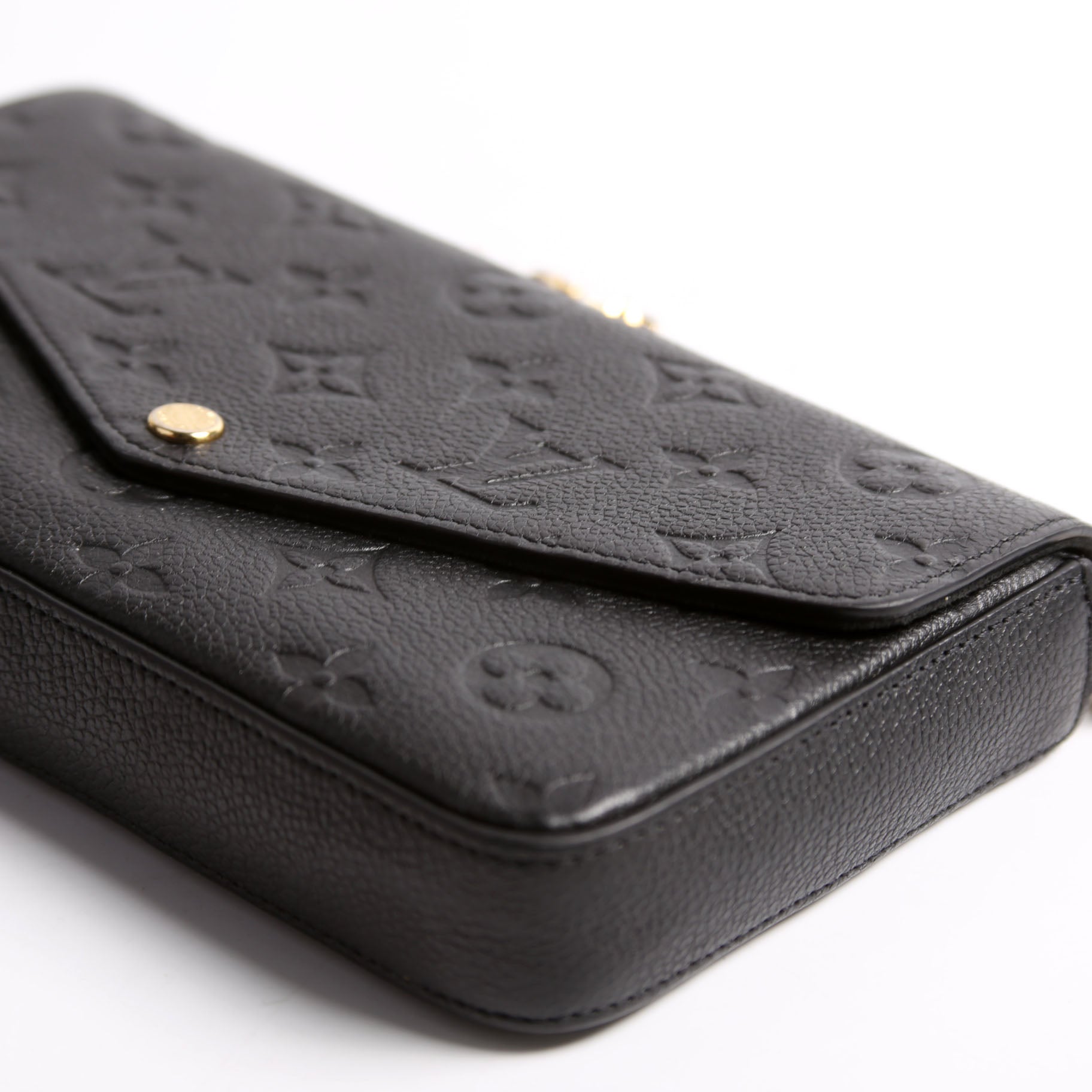 Pochette Felicie Empreinte Black