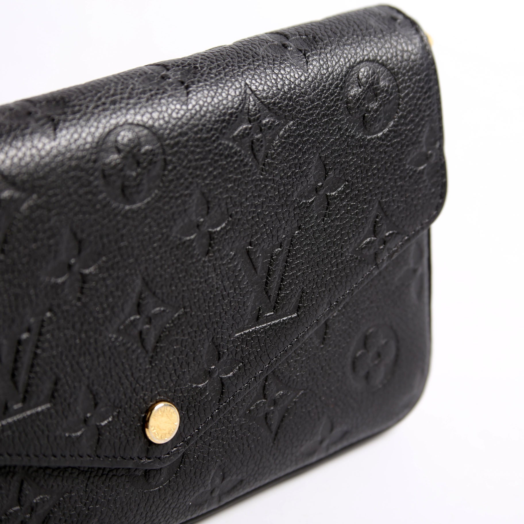 Pochette Felicie Empreinte Black