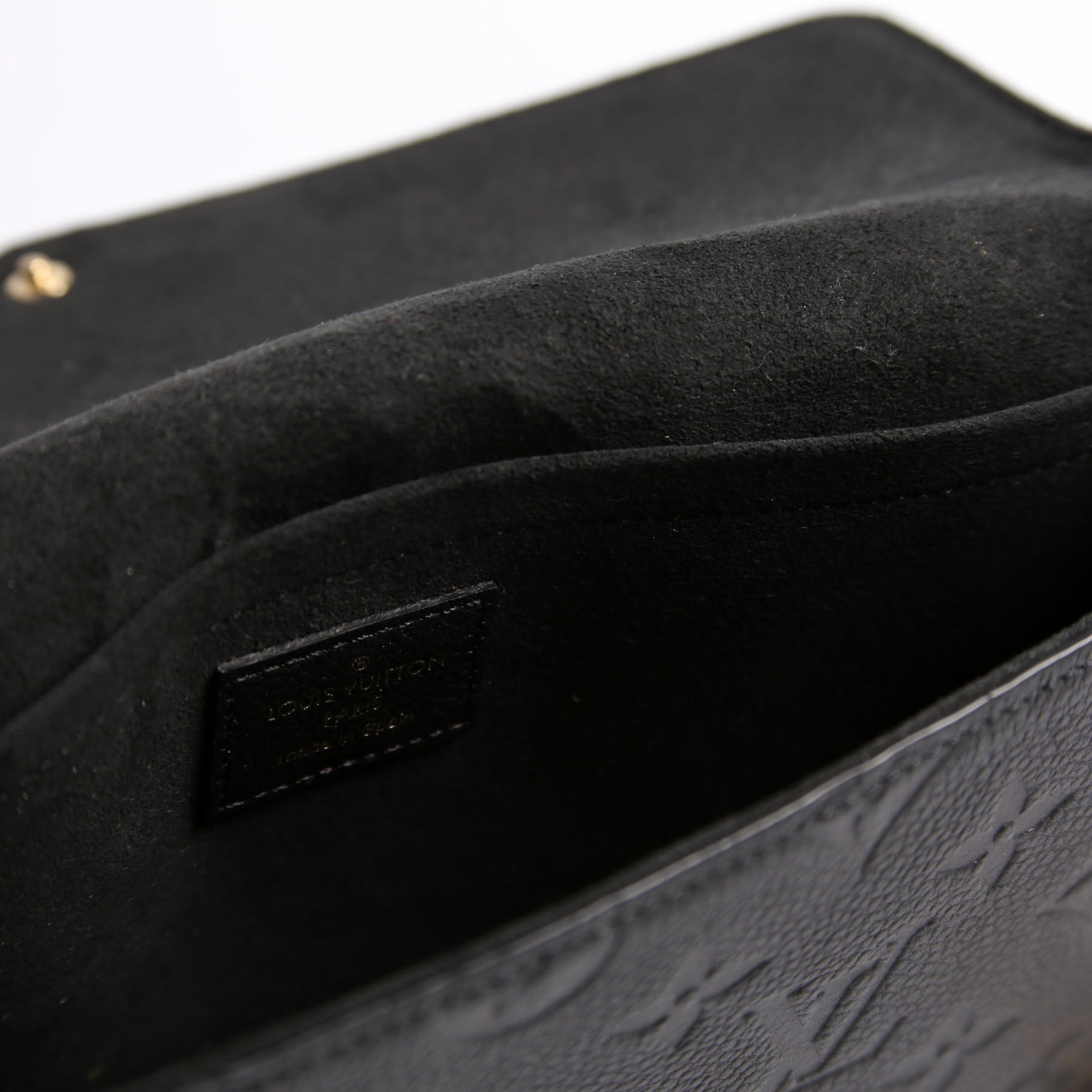 Pochette Felicie Empreinte Black