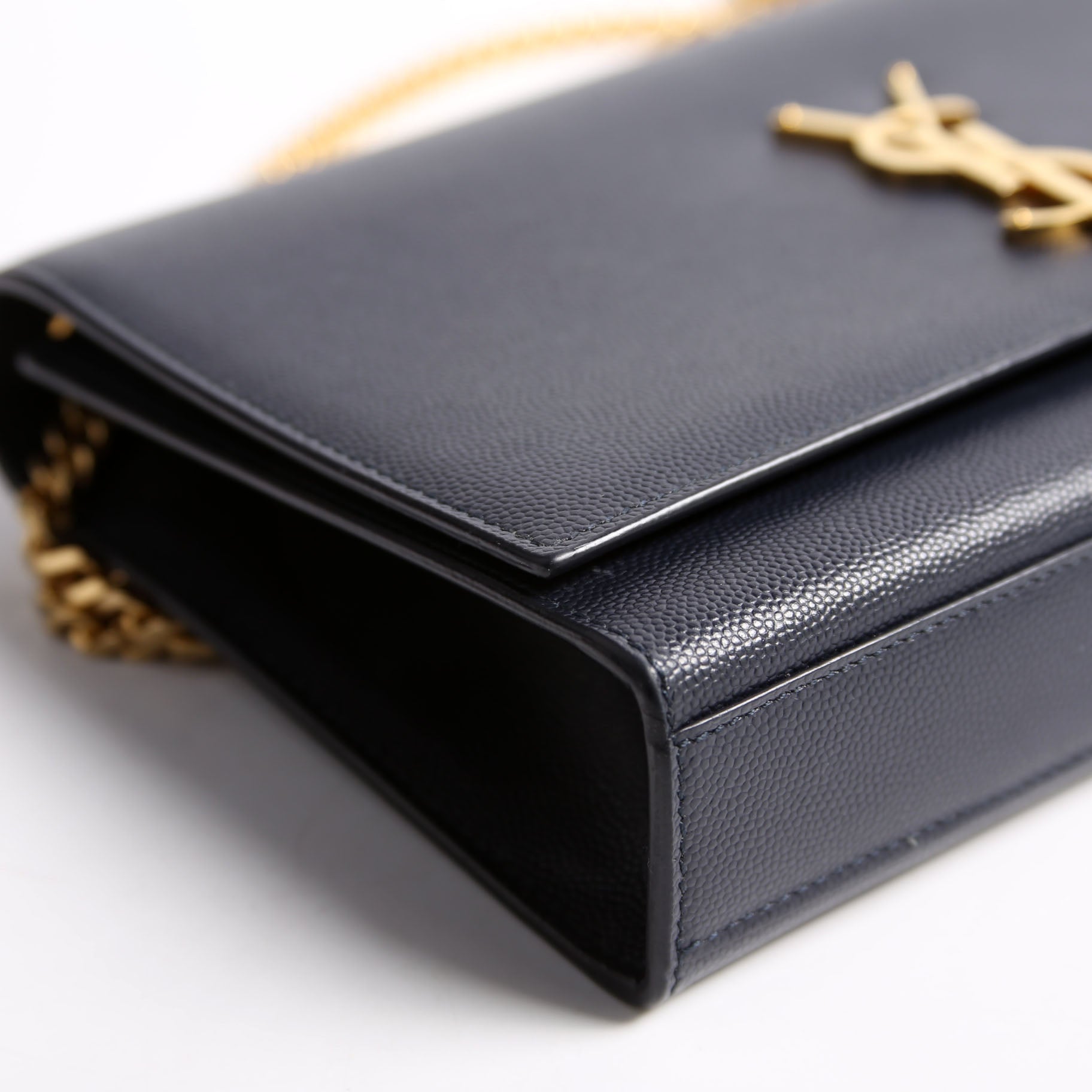 Kate Satchel Grain Medium 364021 Navy